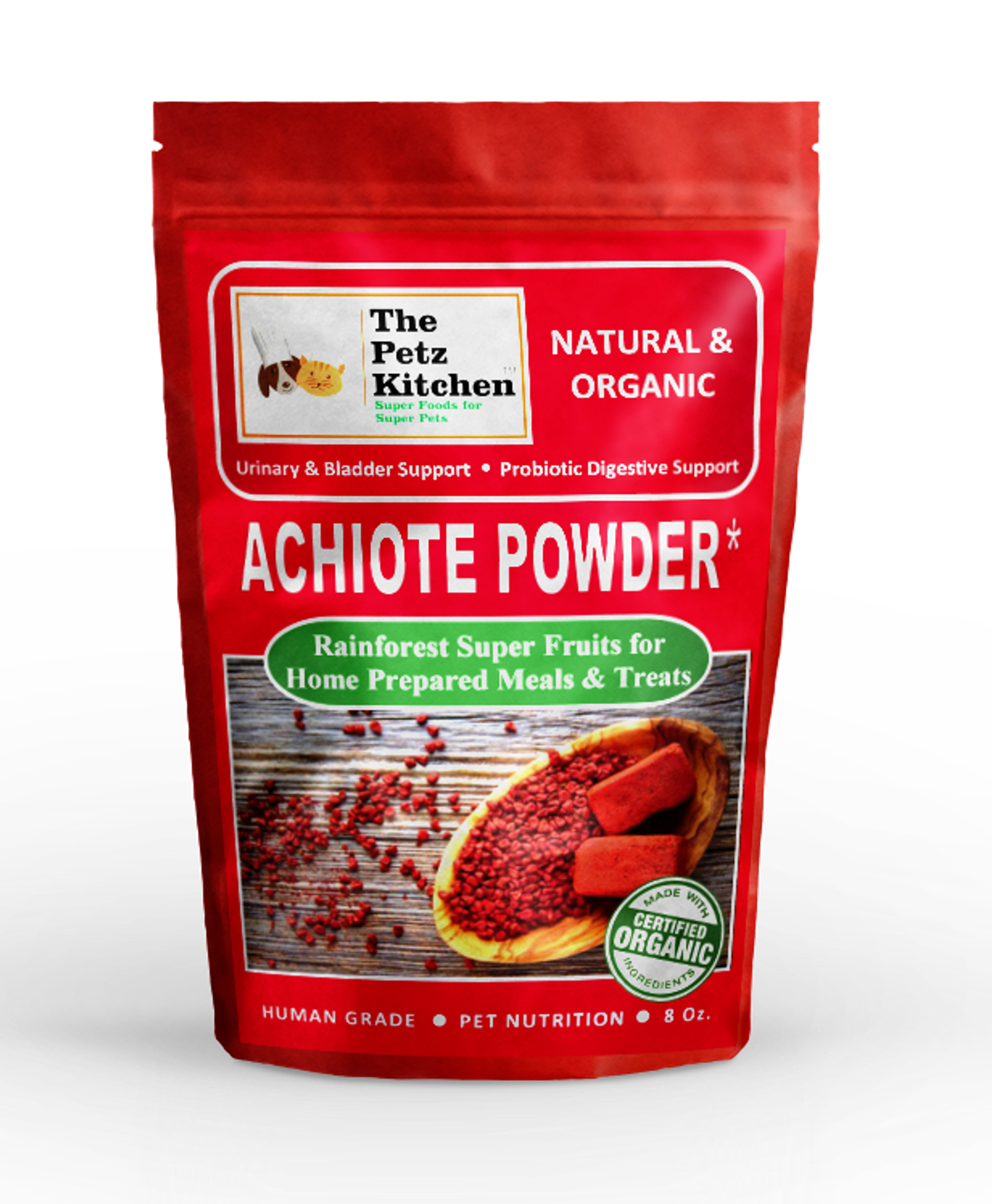 Achiote Powder - Urinary, Bladder & Probiotic Digestive Support* The Petz Kitchen Image 1