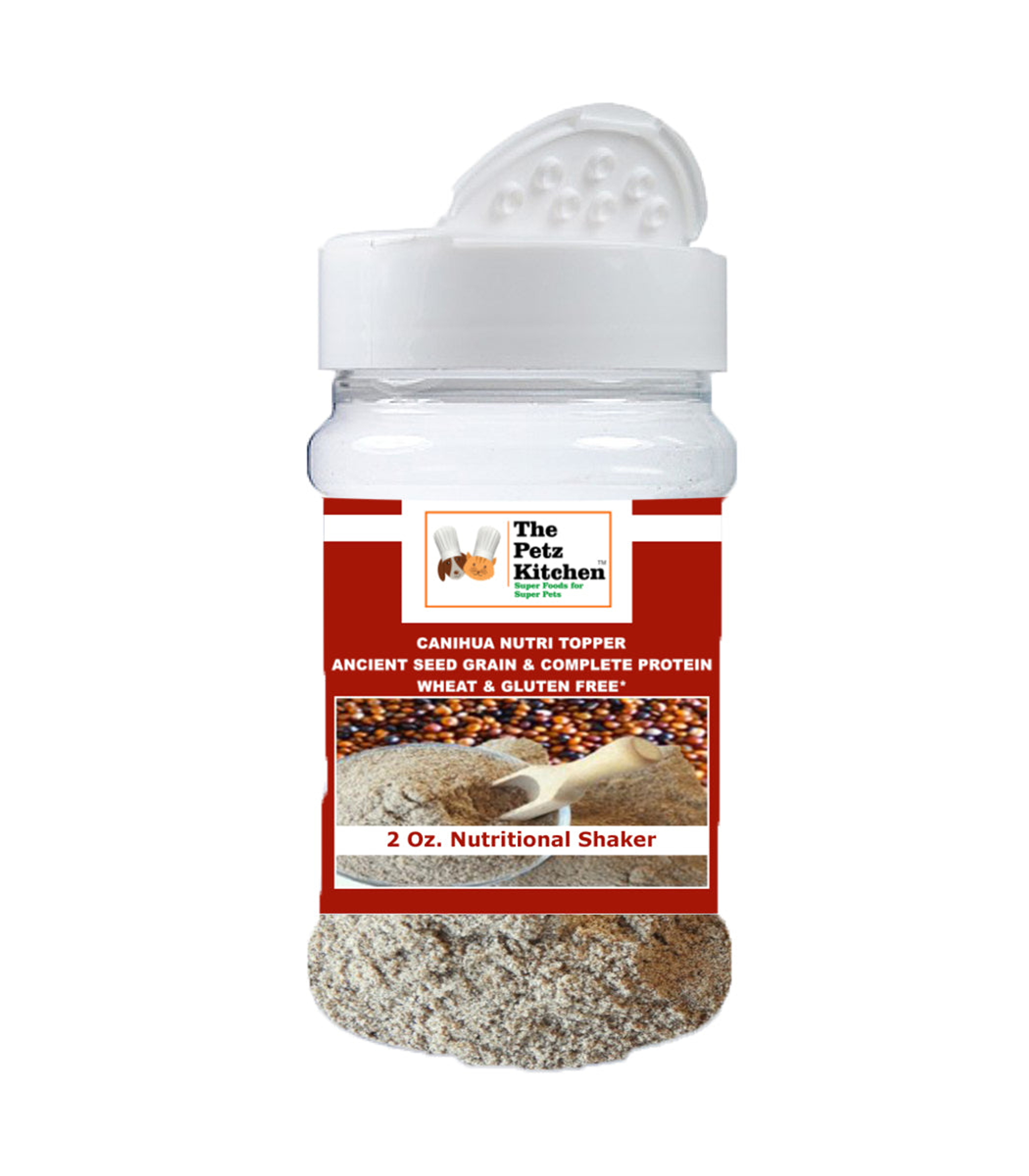 Canihua Flour - Organic Ancient Seed Grain - Complete Protein - Wheat & Gluten Free* The Petz Kitchen Dog & Cat Super Foods* Image 1