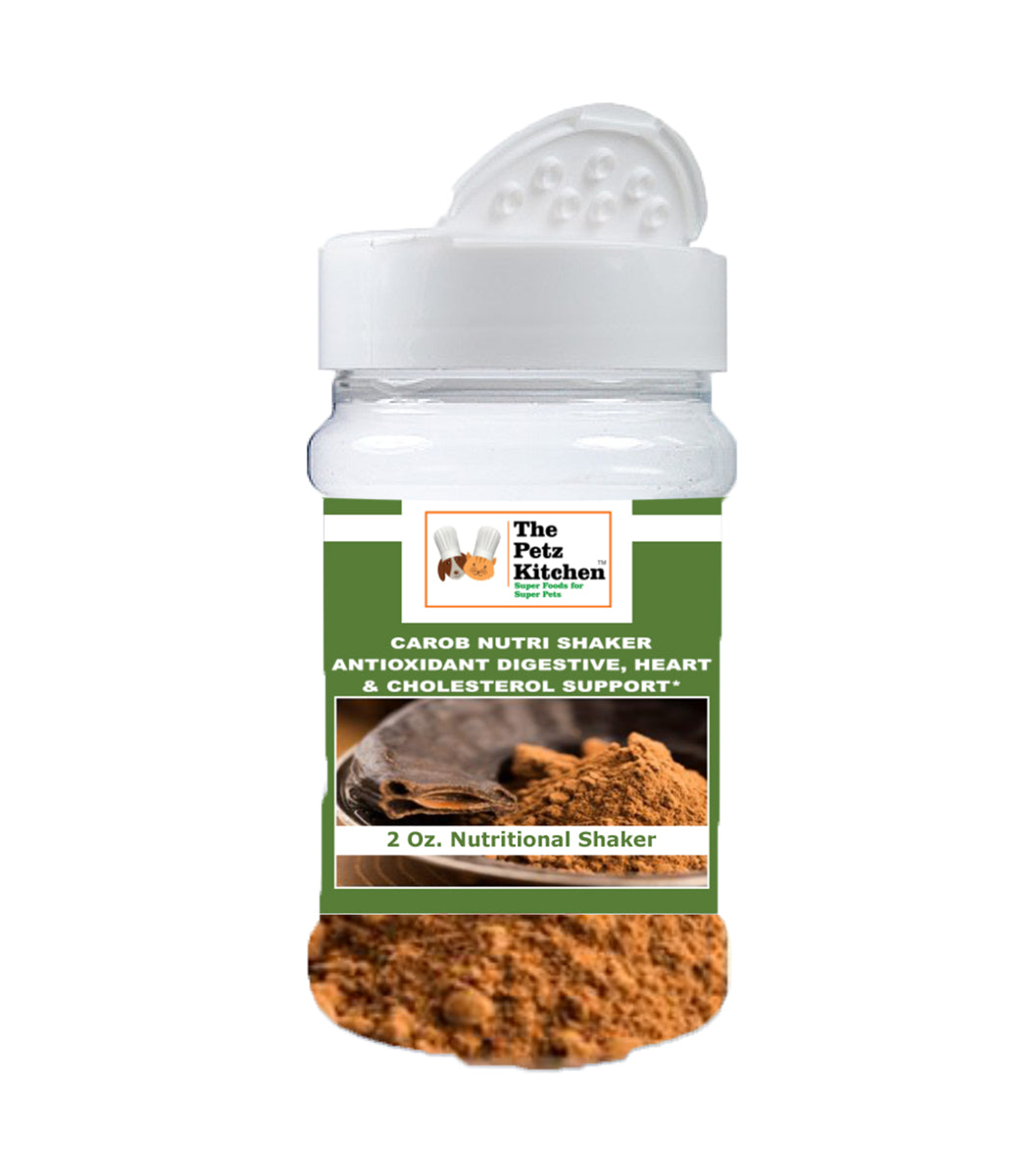 Carob Antioxidant Digestive & Cardiovascular Support* The Petz Kitchen - Organic Raw & Human Grade Ingredients For Home Prepared Meals & Treats Image 1