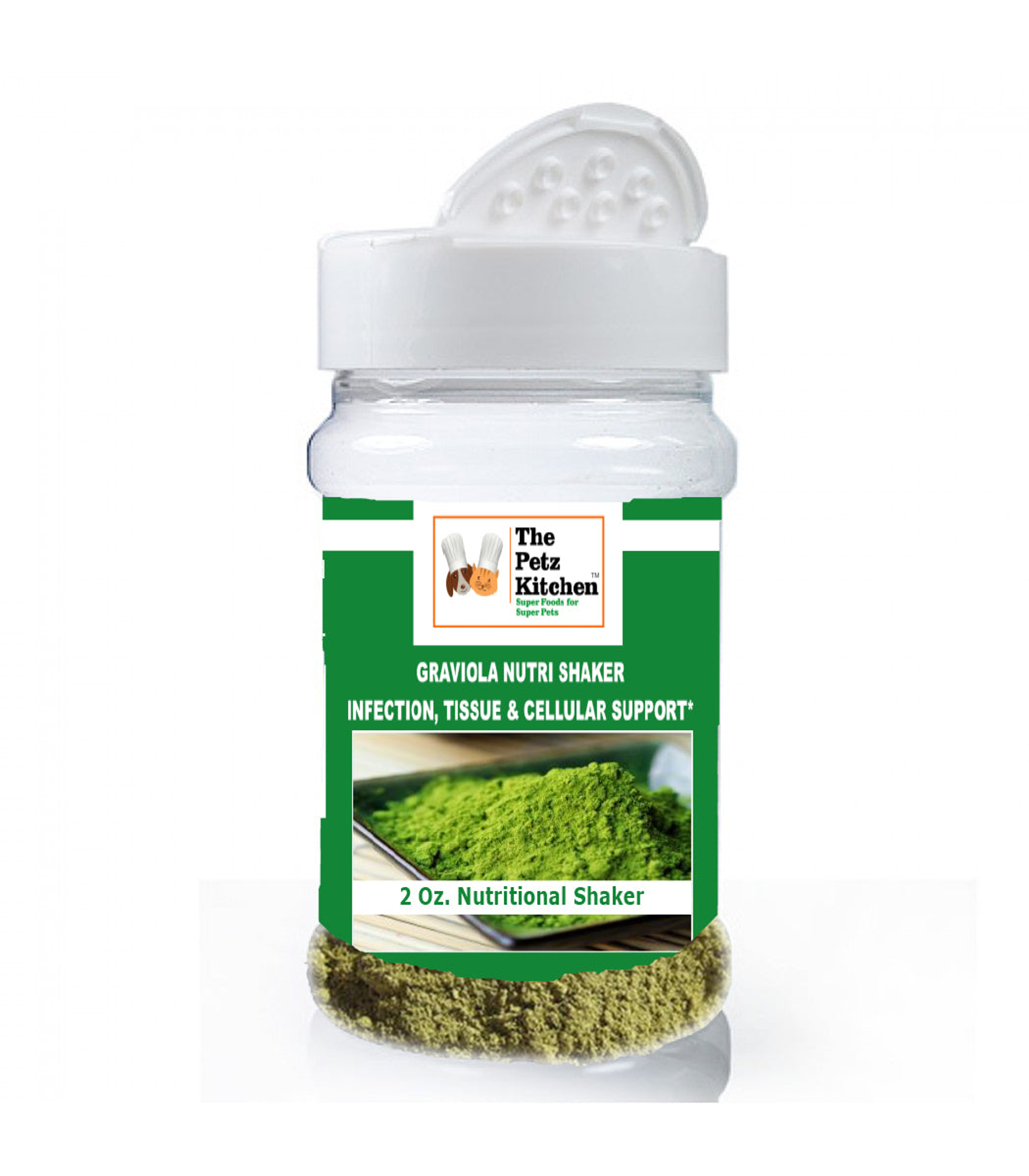 Graviola Leaf & Stem Powder - Infection, Adjunctive Tissue & Cellular Support* - The Petz Kitchen - Organic Human Grade Ingredients For Home Prepared Meals & Treats Image 1