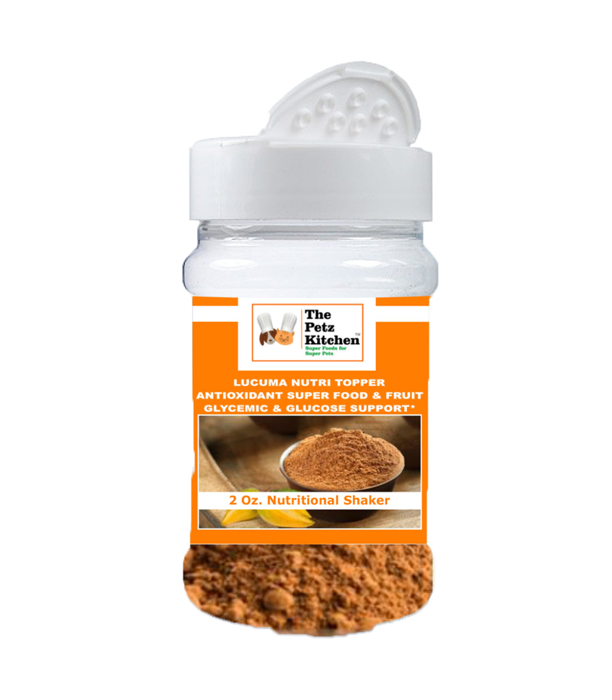 Lucuma Powder - Glycemic Glucose & Digestive Support*  Antioxidant Usda Organic Super Food & Fruit The Petz Kitchen Image 1