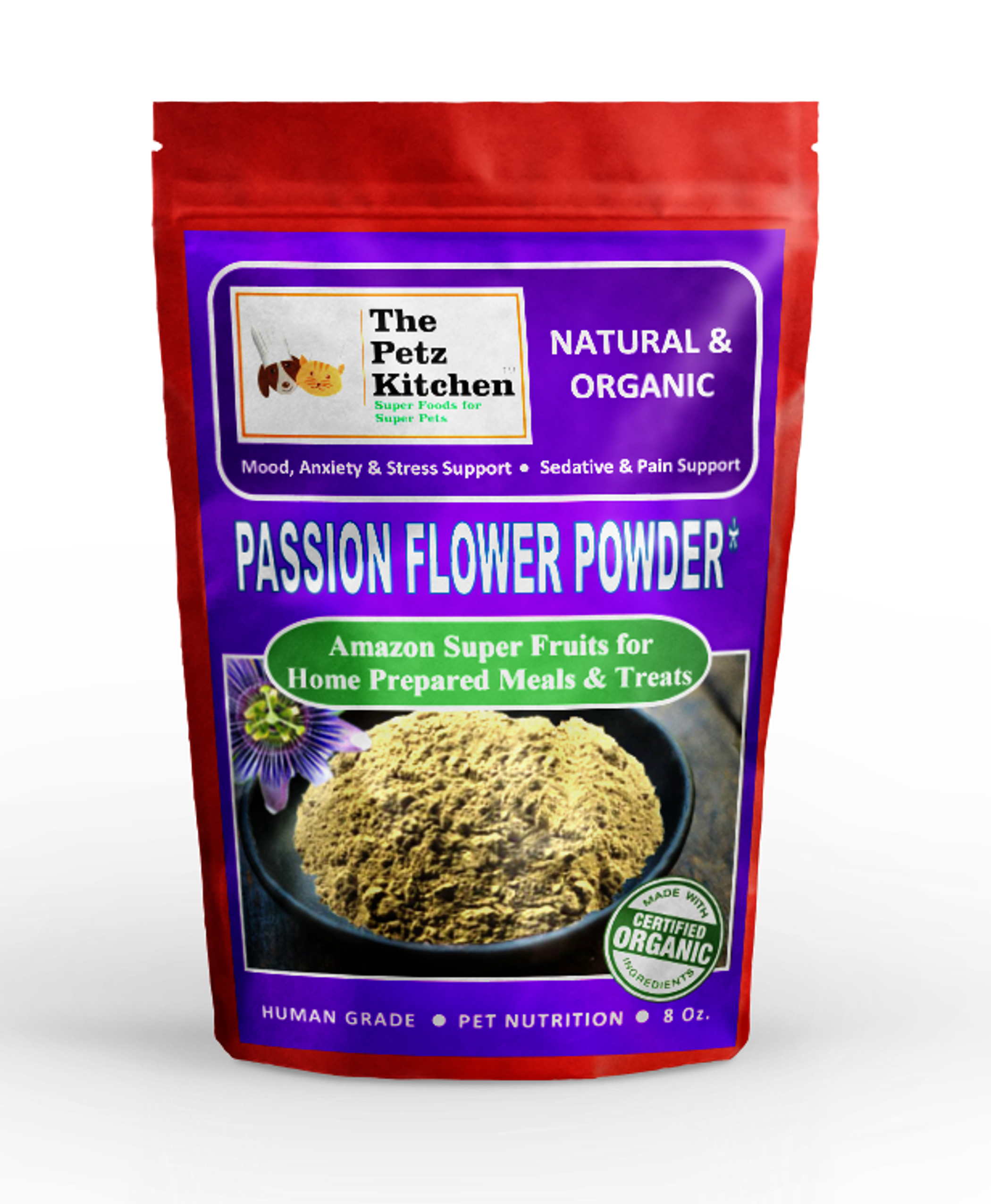 Passion Flower - Mood Anxiety Stress Sedative & Pain Support* - The Petz Kitchen Image 1