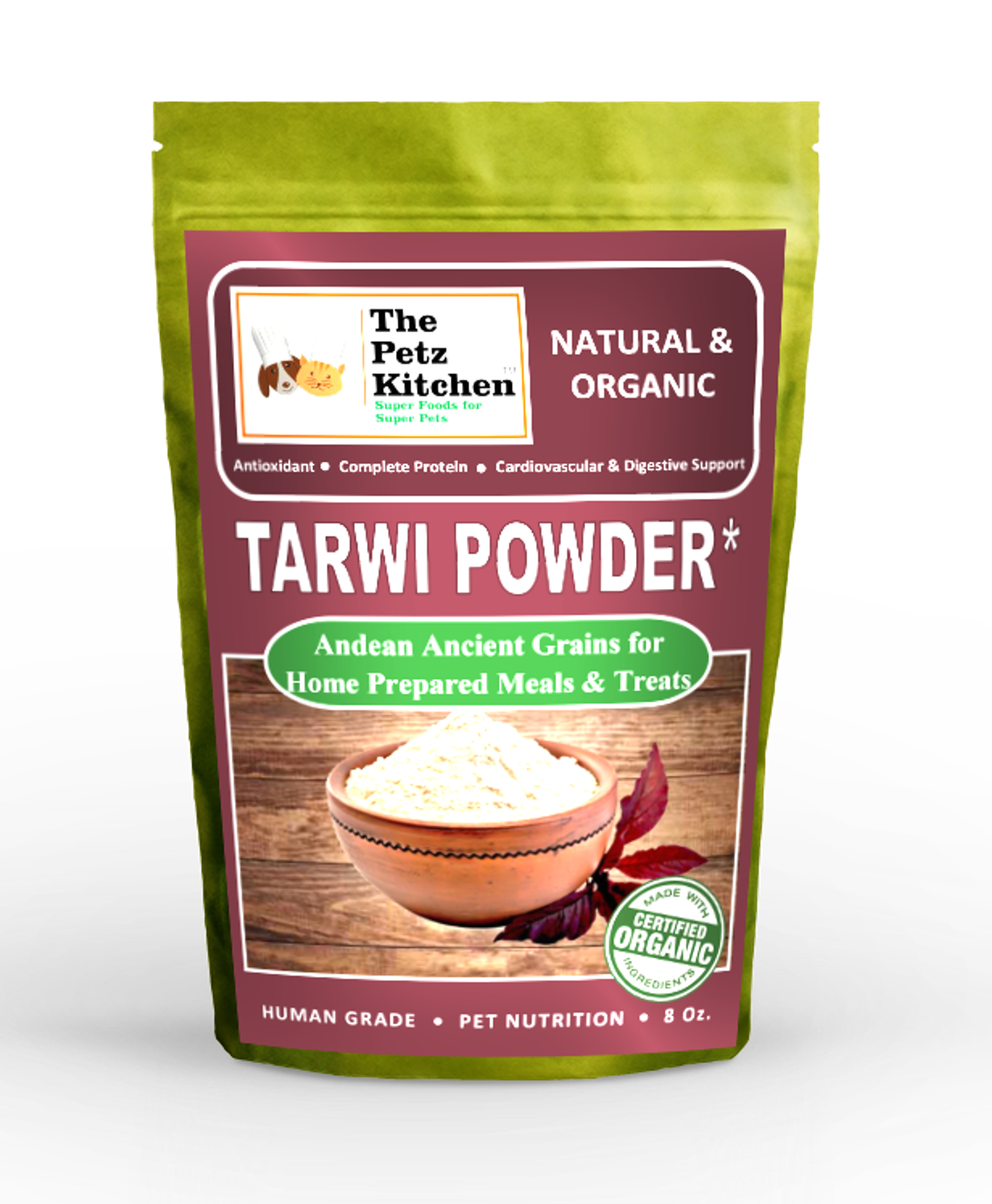 Tarwi - Antioxidant Complete Protein* - Digestive Cardiovascular & Pancreatic Support* The Petz Kitchen Image 1