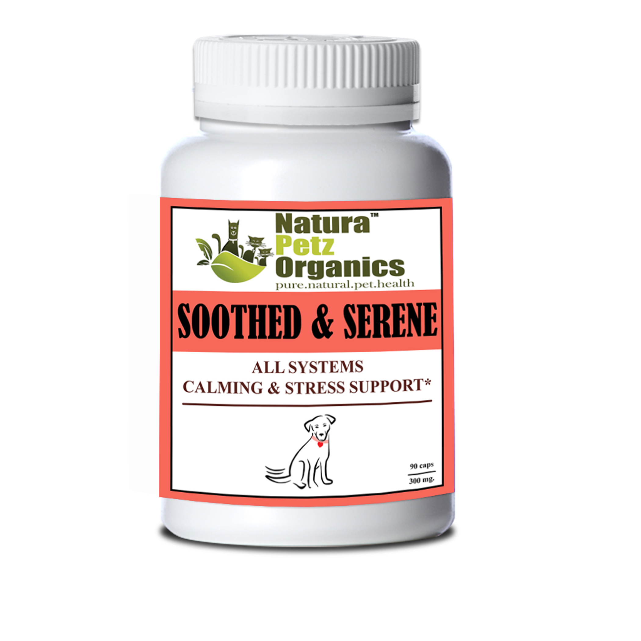 Soothed & Serene - All Systems Anxiety, Calming & Stress Support* Dogs & Catss & Cats* Image 1