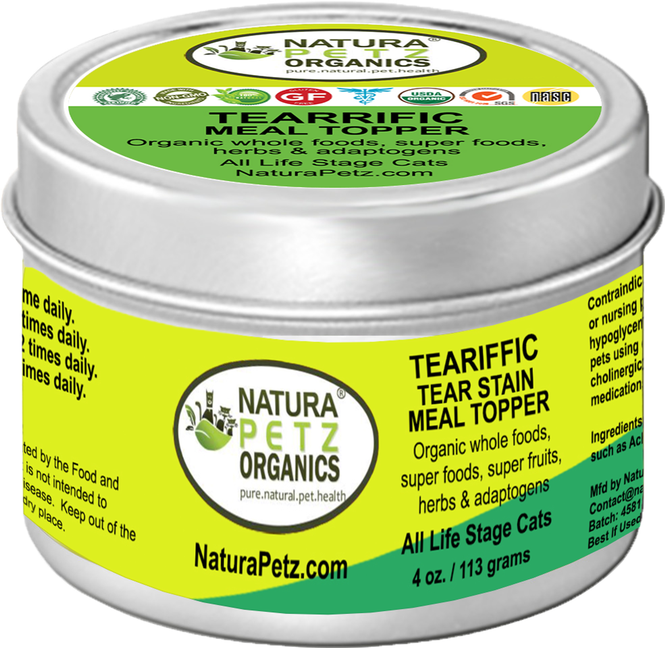 Teariffic Meal Topper - Tear Stain Support For Dogs* Tear Stain Support For Cats* Image 1