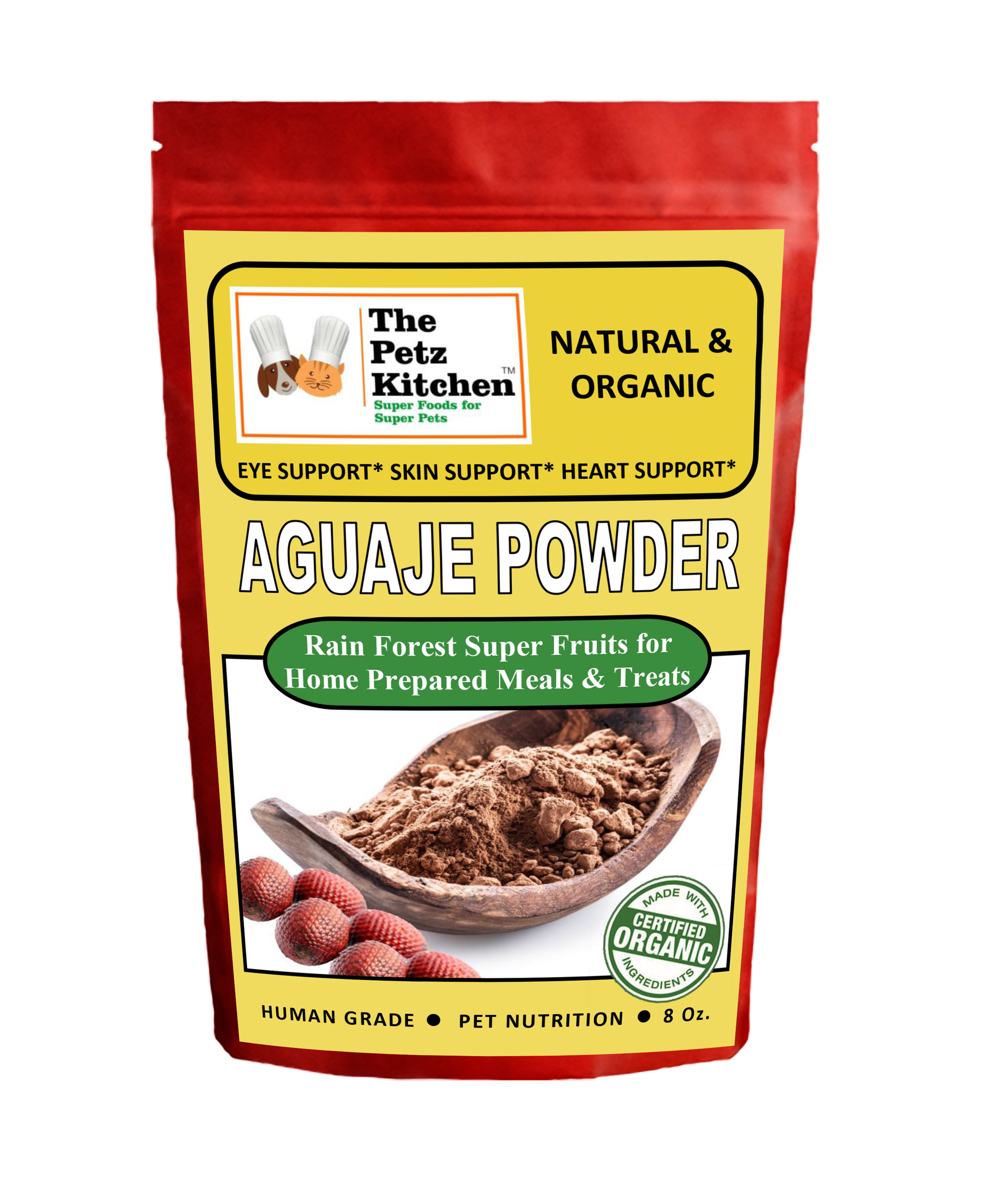 Aguaje Powder - Eye, Skin & Heart Support* The Petz Kitchen Dog & Cat Holistic Super Foods* Image 1