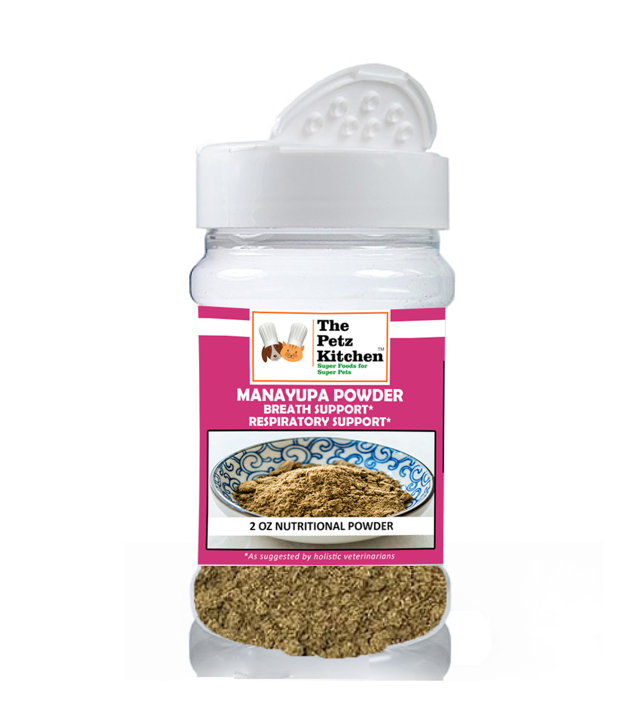 Manayupa Powder - Breath Support & Respiratory Support* The Petz Kitchen For Dogs & Cats* Image 1
