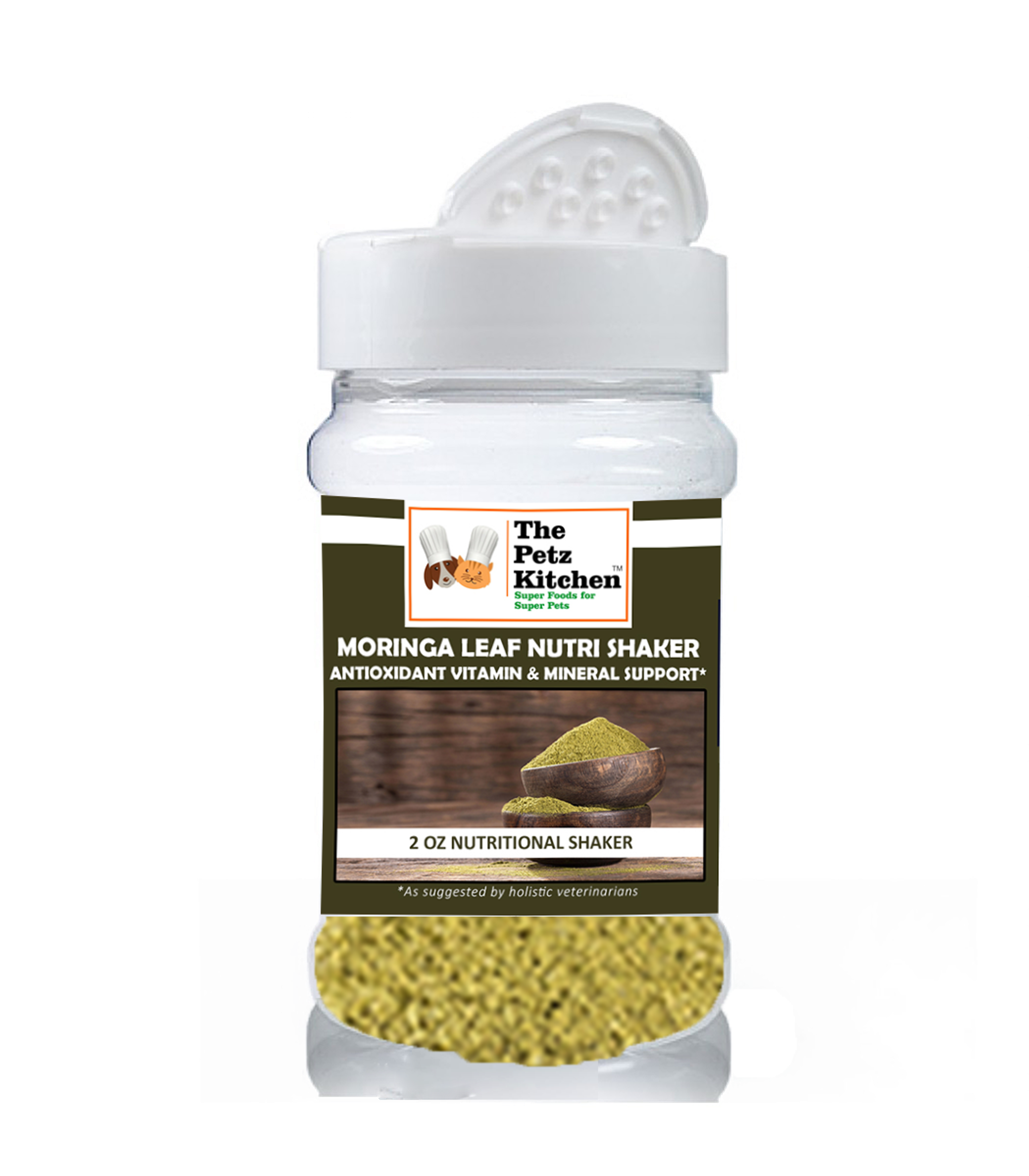 Moringa Leaf Powder Organic Antioxidant Vitamin & Mineral Support* The Petz Kitchen Super Foods Image 1