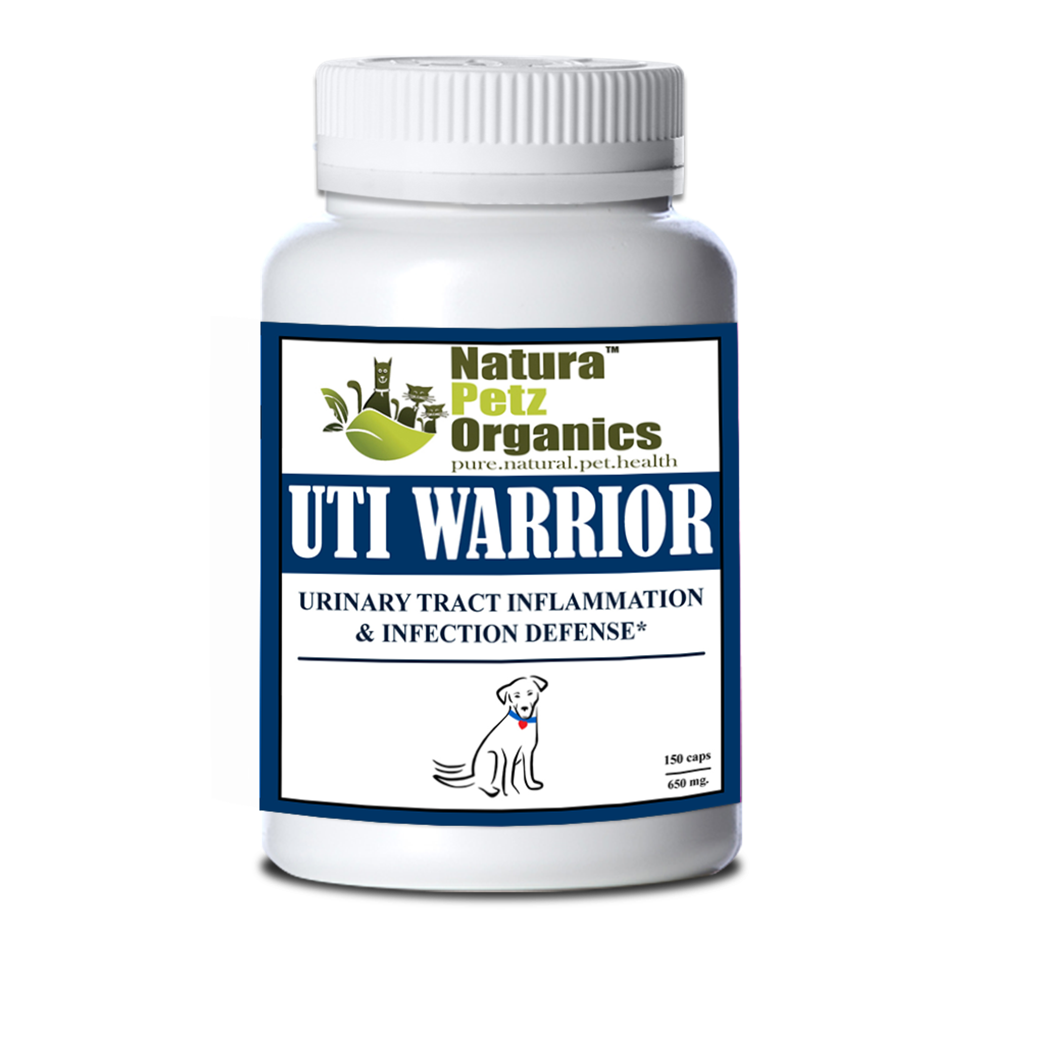 Uti Warrior Max* Urinary Tract Inflammation & Infection Support* Dogs Cats Image 1