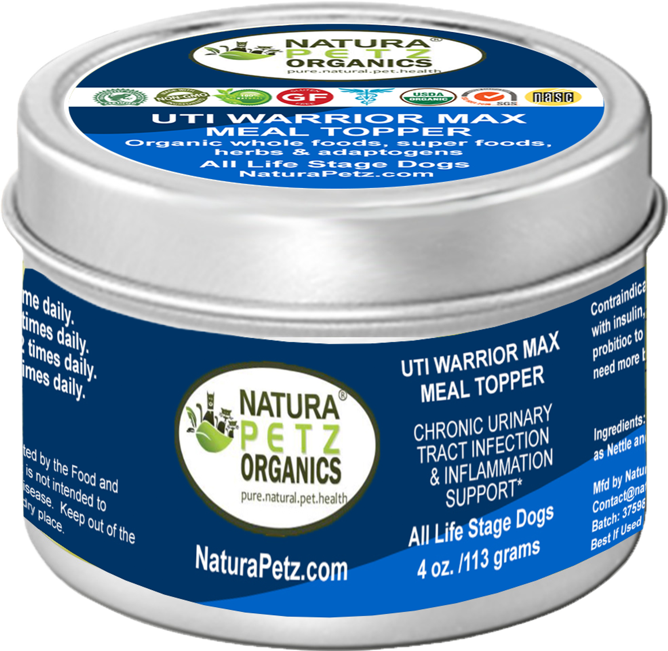 Uti Warrior Max Meal Topper* Chronic Urinary Tract Infection & Inflammation Support* Image 1