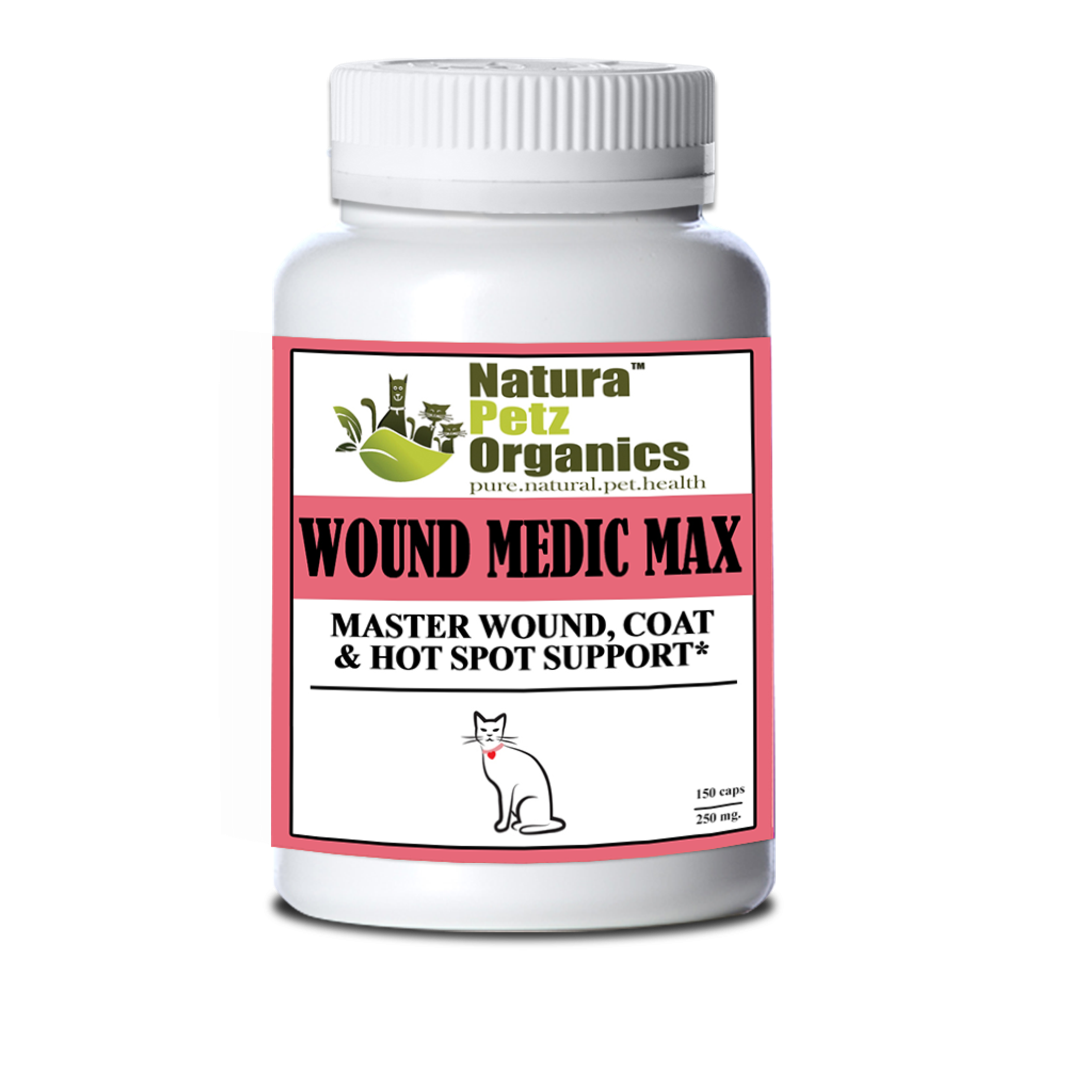 Wound Medic Max Caps* Master Wound, Skin & Coat Support For Dogs & Cats* Image 1