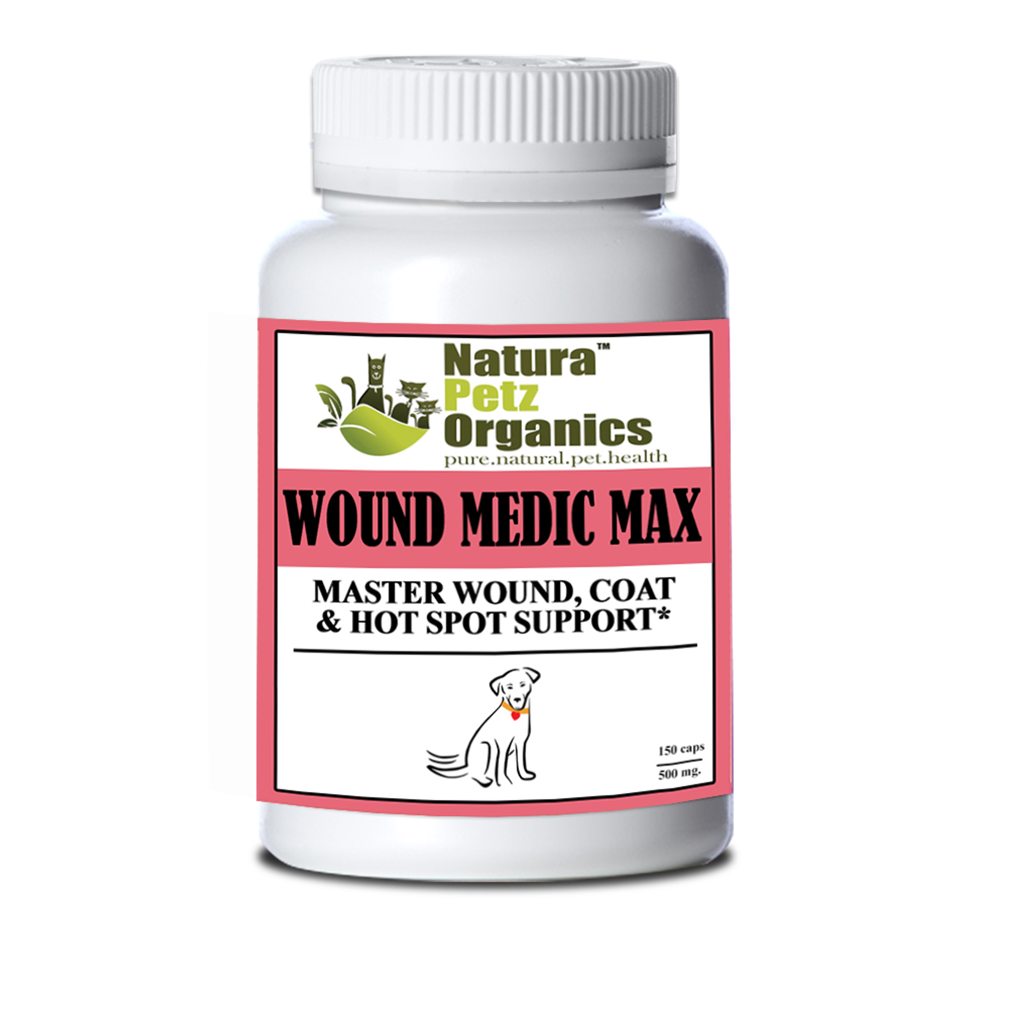 Wound Medic Max Caps* Master Wound, Skin & Coat Support For Dogs & Cats* Image 1