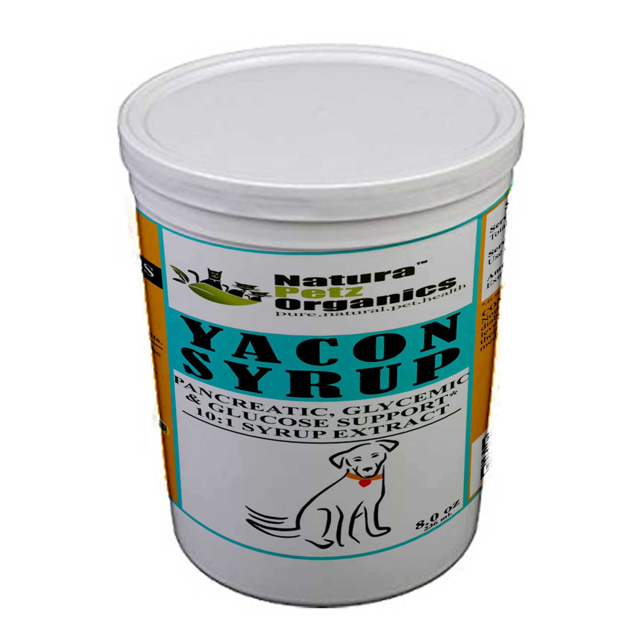 Yacon Leaf Syrup - Pancreatic Support* 10:1  The Petz Kitchen  Yacon Syrup 10:1 Alcohol Free  For Dogs & Cats* Meals & Treats Image 1