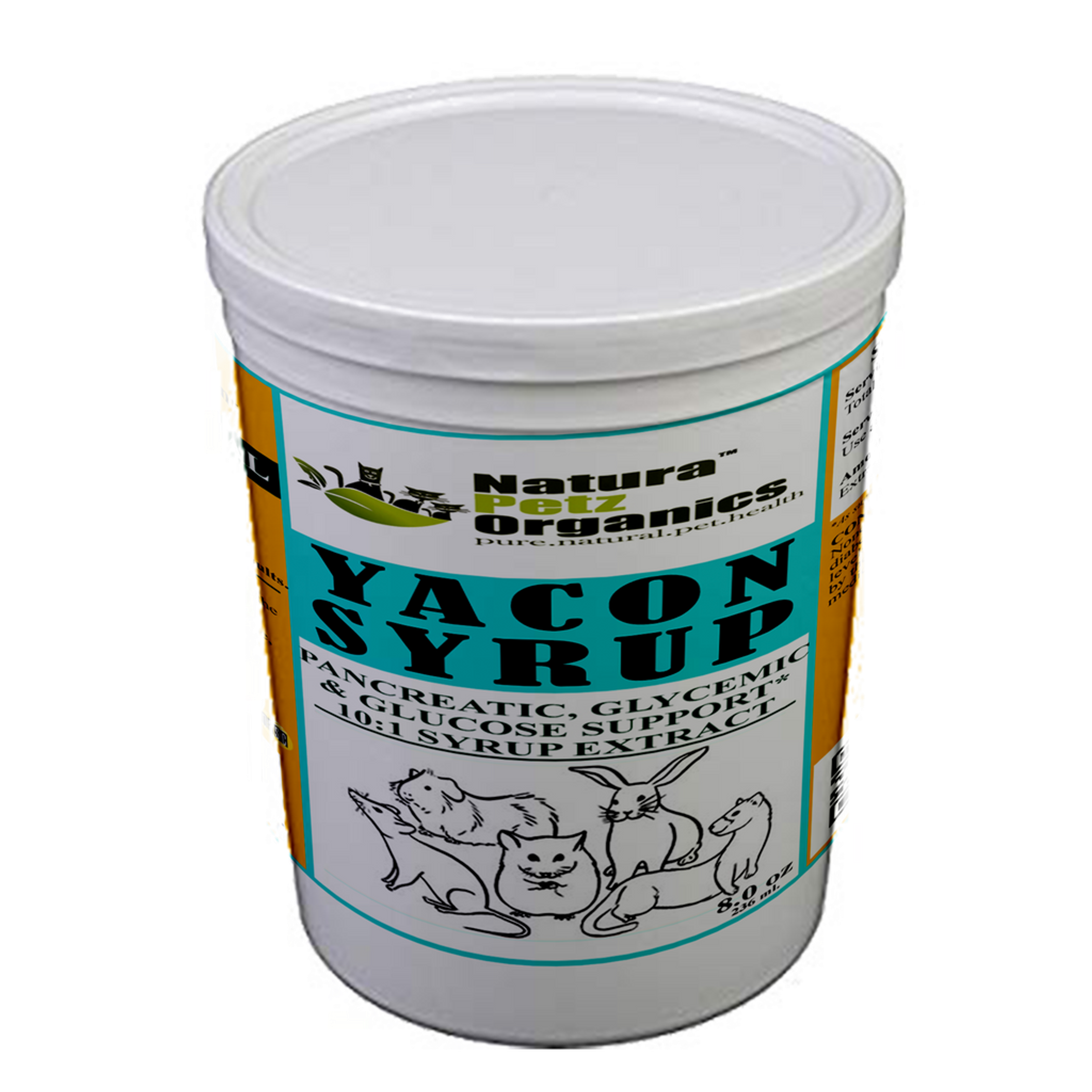 Yacon Leaf Syrup - Pancreatic Support* 10:1  The Petz Kitchen  Yacon Syrup 10:1 Alcohol Free  For Dogs & Cats* Meals & Treats Image 1