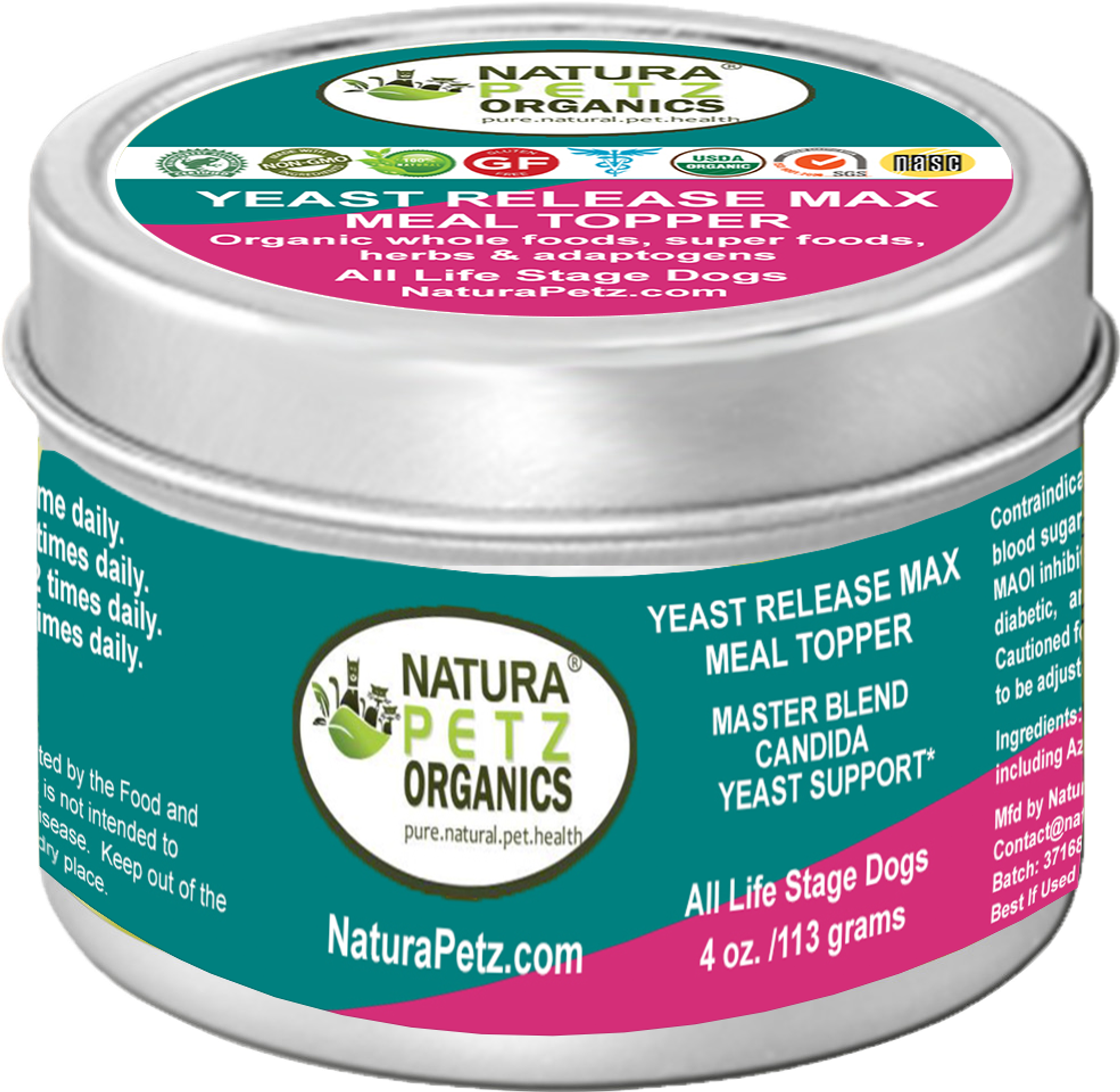 Yeast Release Max Meal Topper* Master Blend Candida Yeast Defense* For Dogs And Cats* Image 1