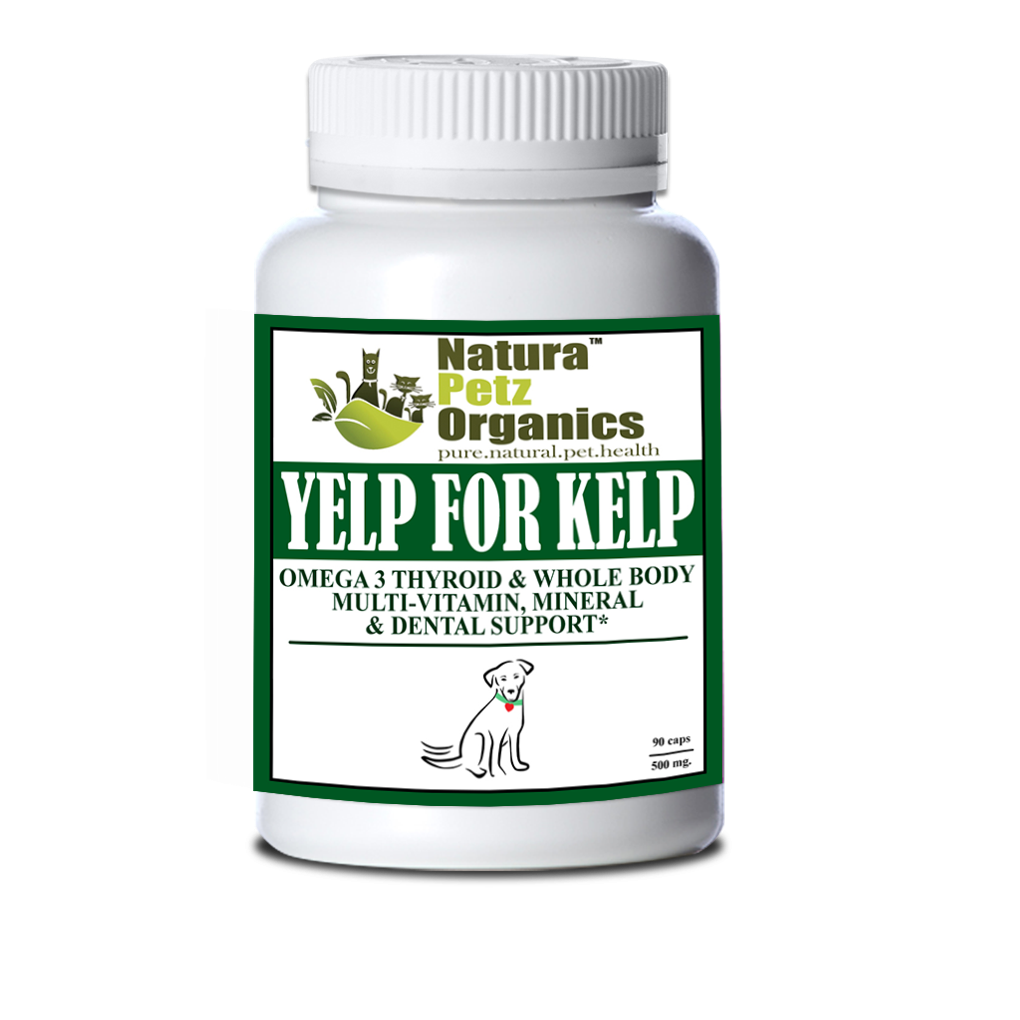 Yelp For Kelp - Omega 3 & 6 Thyroid & Whole Body Multi-Mineral, Vitamin & Dental Support* Image 1