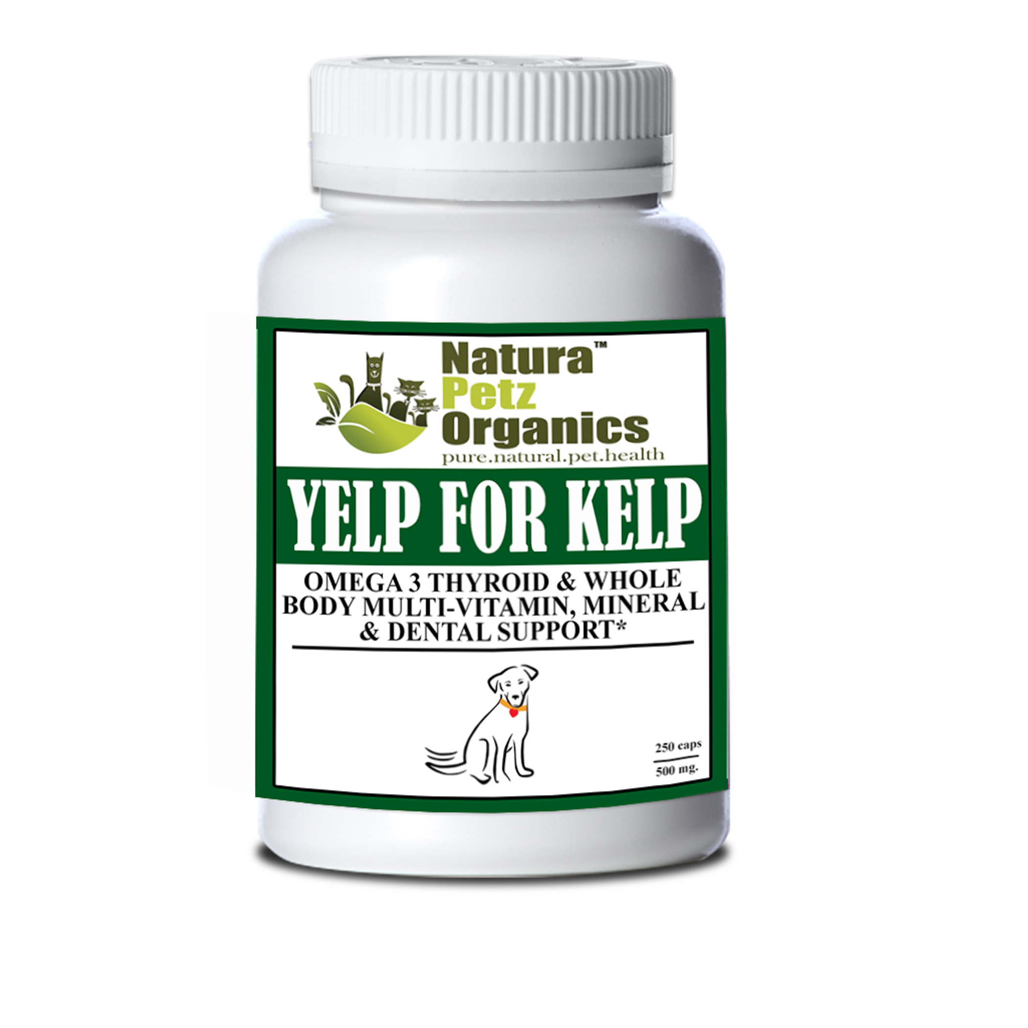 Yelp For Kelp - Omega 3 & 6 Thyroid & Whole Body Multi-Mineral, Vitamin & Dental Support* Image 1