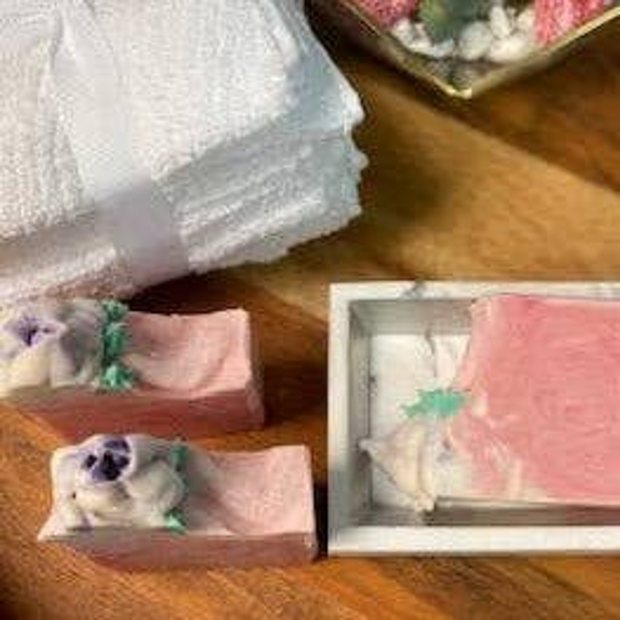 Soap Bathing Experience Cherry Scent Handmade Unique Aesthetic Icing Top