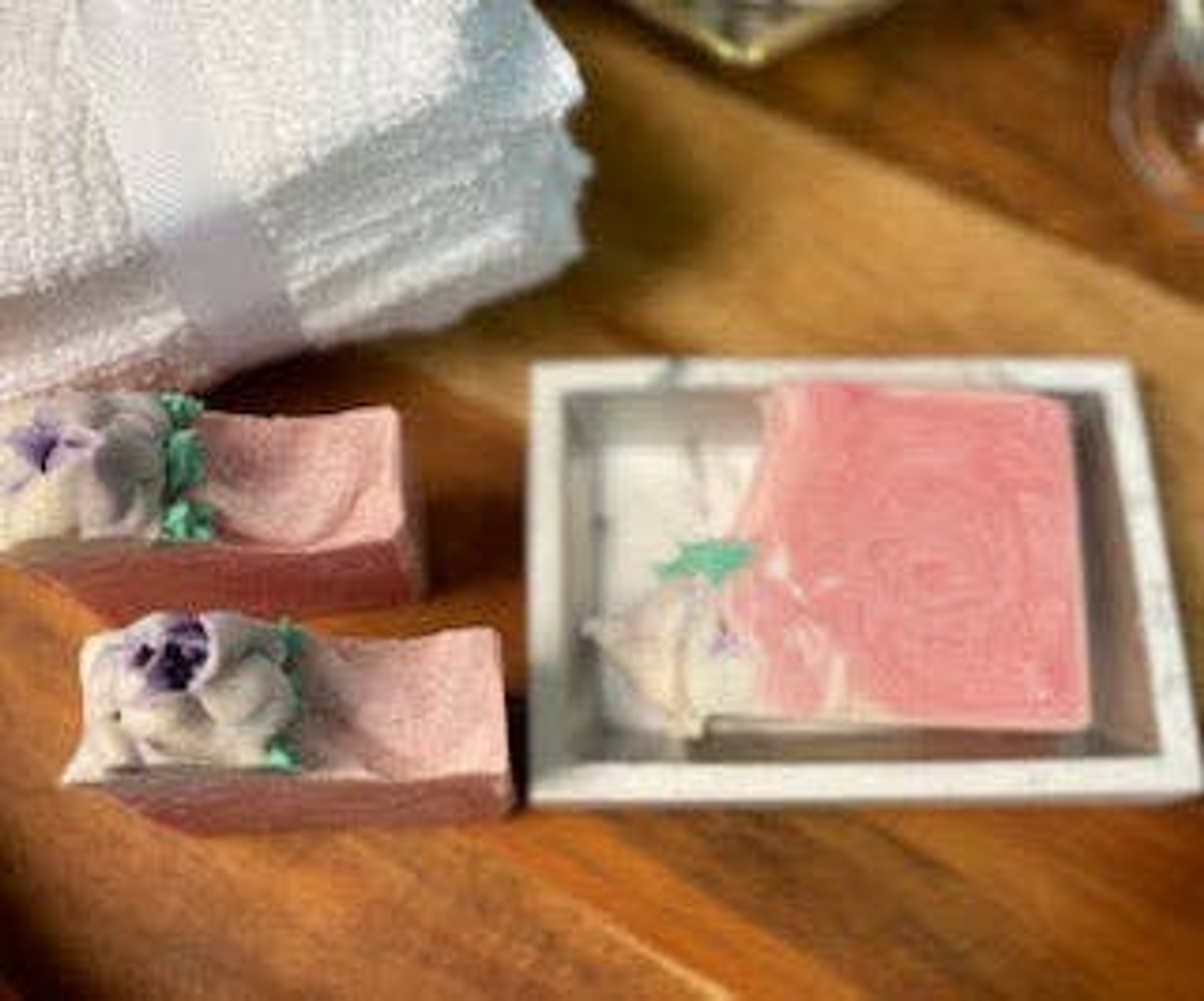 Soap Bathing Experience Cherry Scent Handmade Unique Aesthetic Icing Top