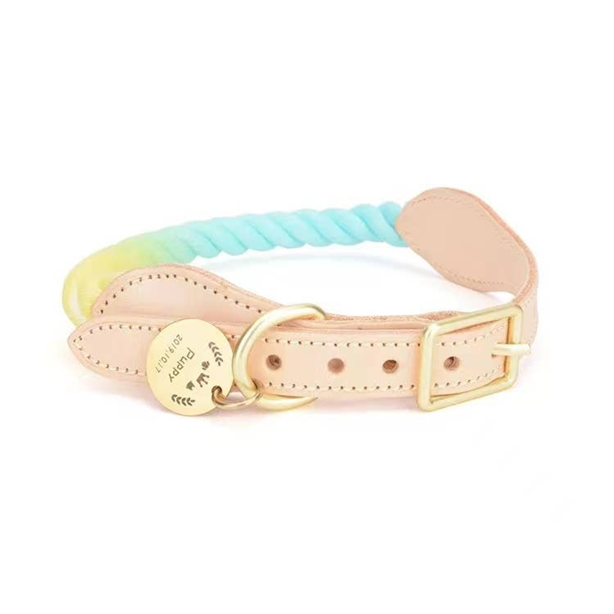 Luxe Royal Leather Rope Collar Image 1