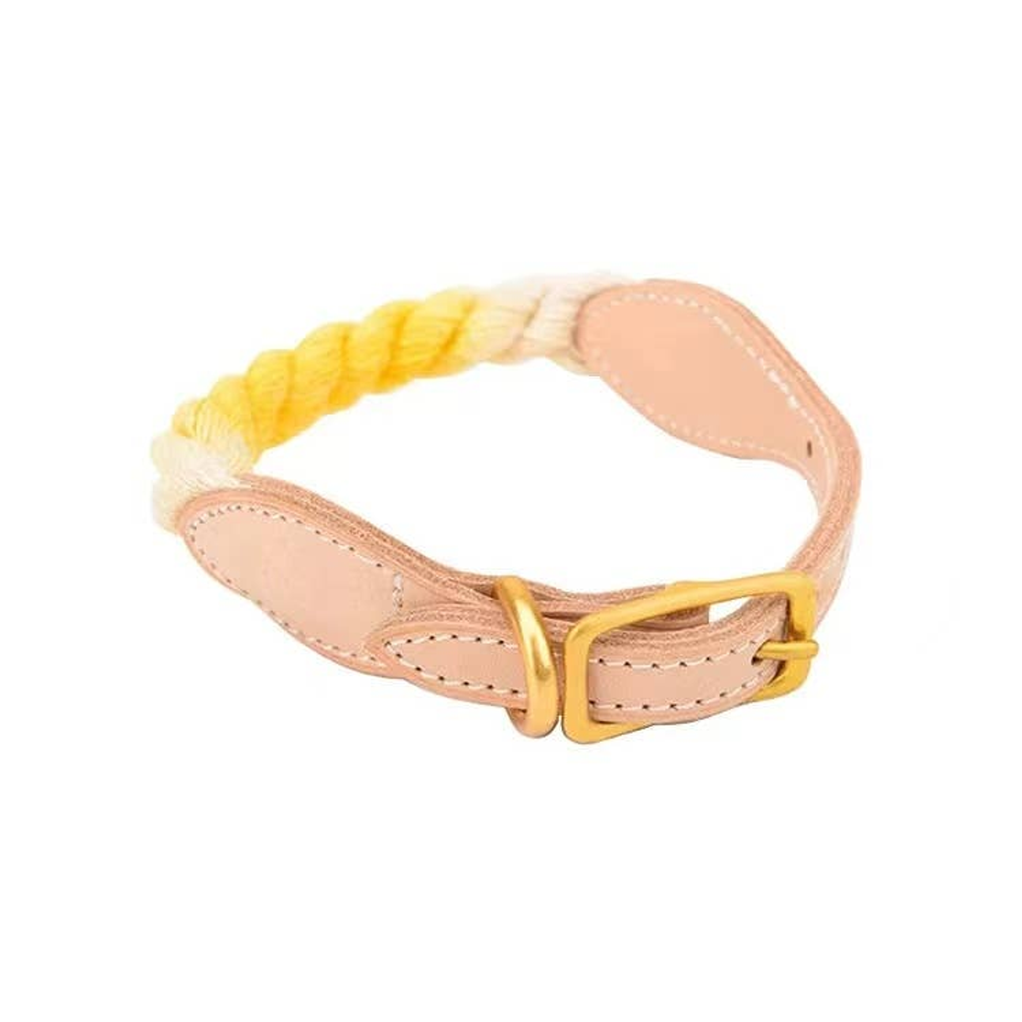 Luxe Royal Leather Rope Collar Image 1