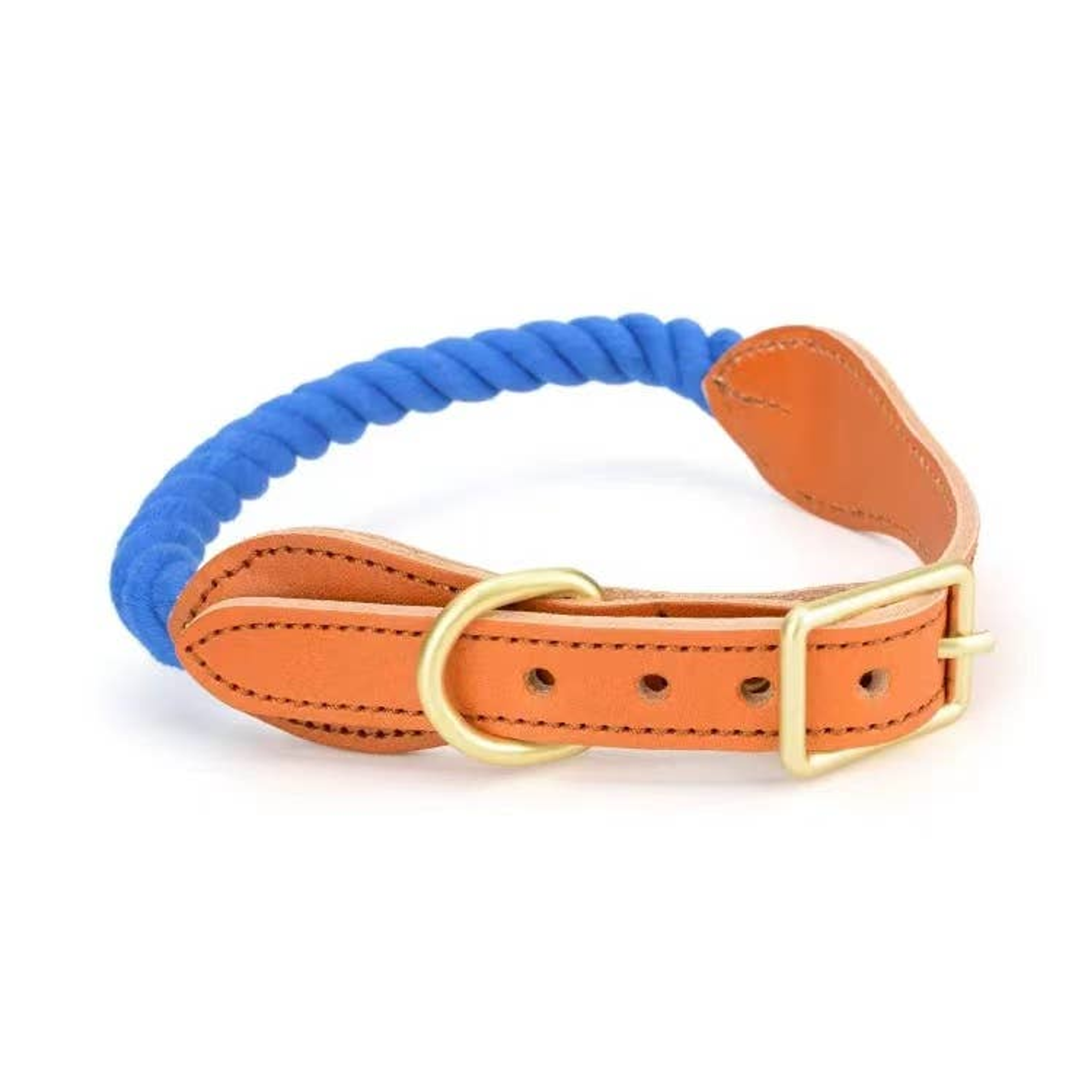 Luxe Royal Leather Rope Collar Image 1
