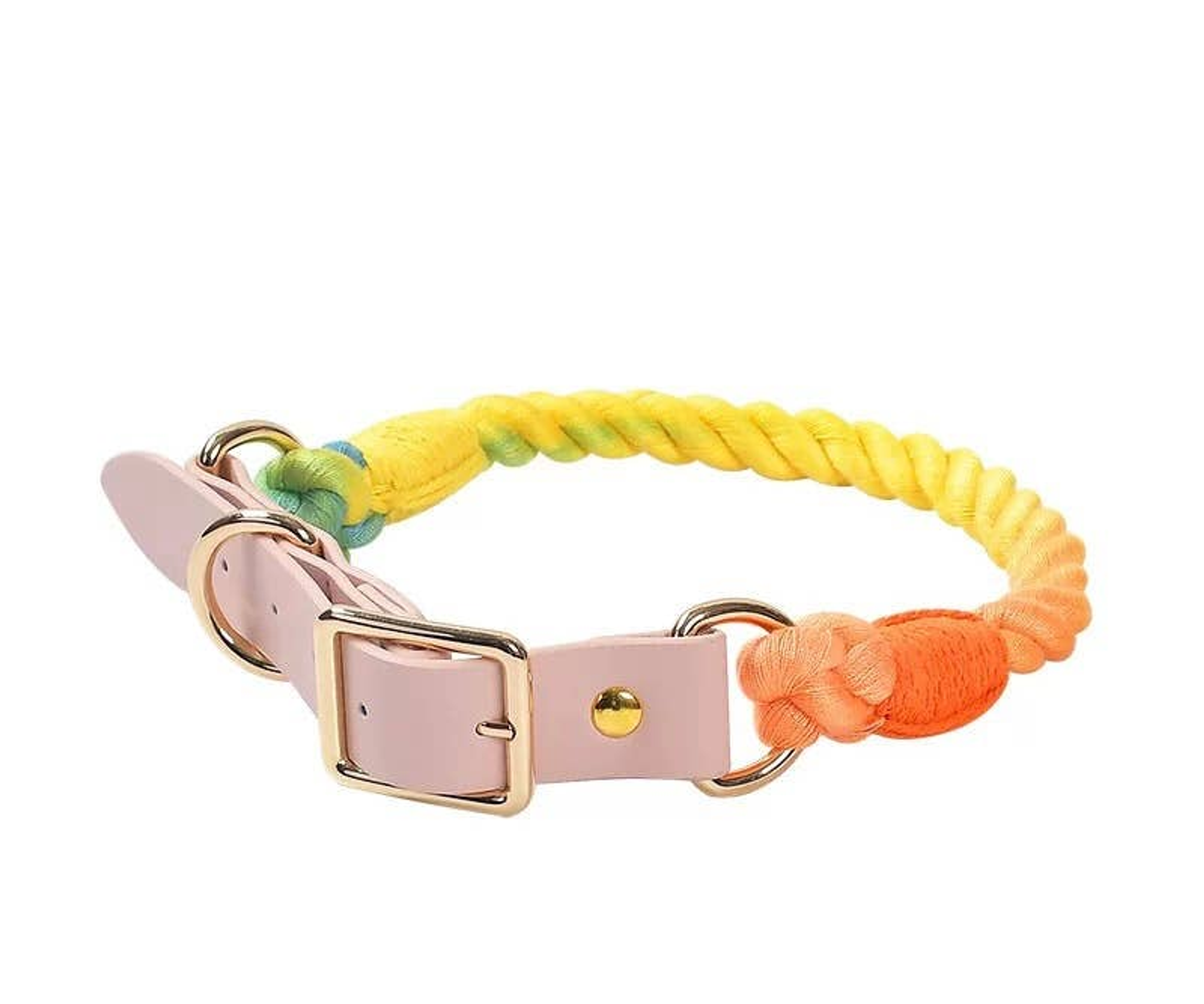Luxe Royal Leather Rope Collar Image 1