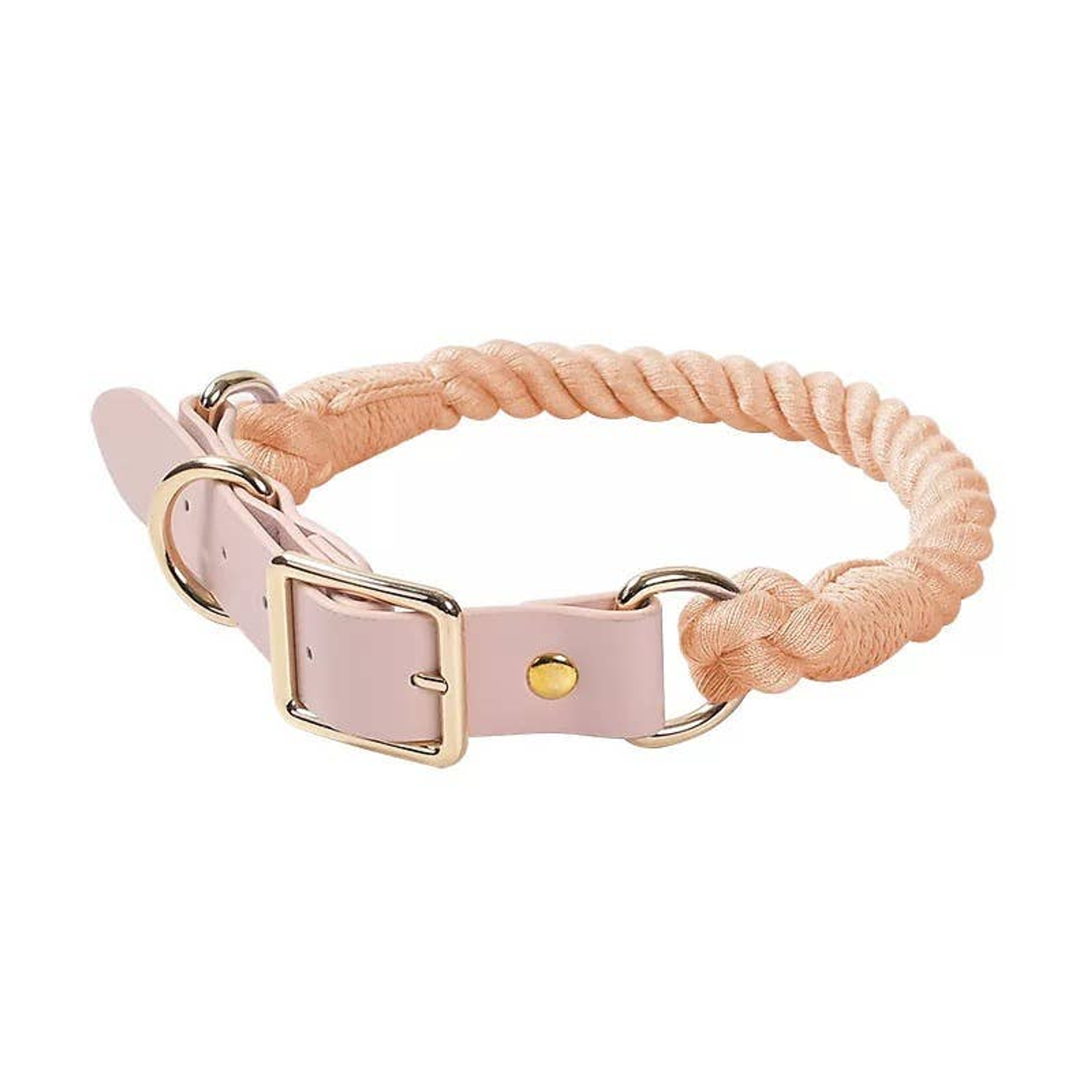 Luxe Royal Leather Rope Collar Image 1