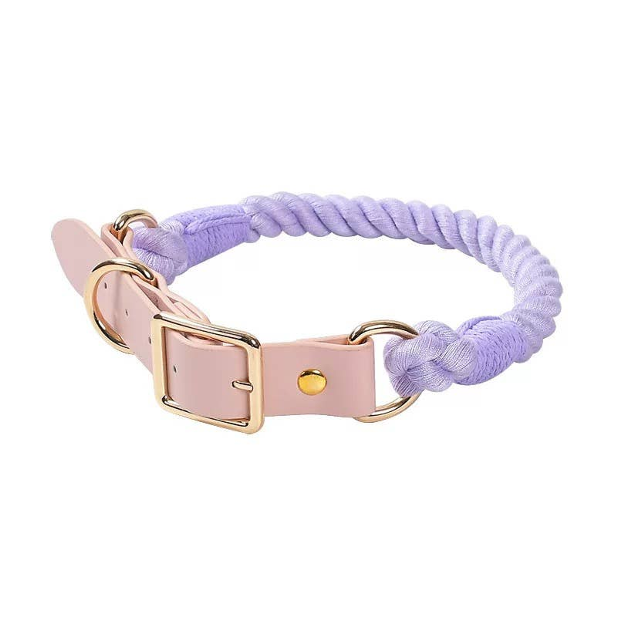 Luxe Royal Leather Rope Collar Image 1