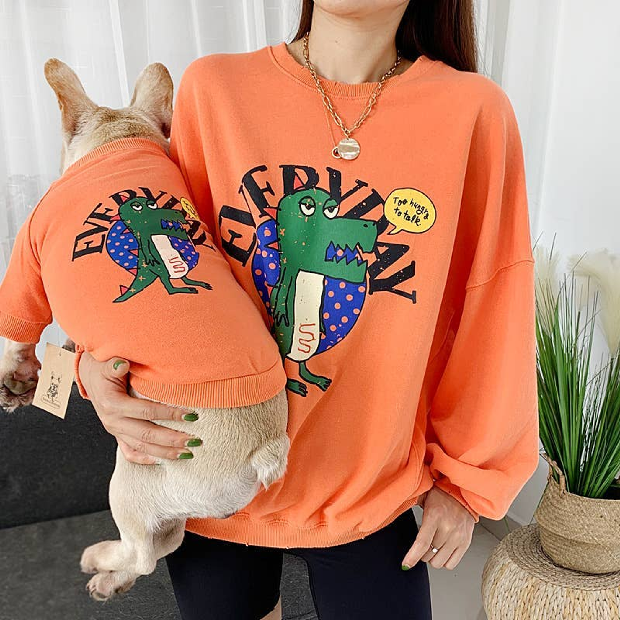 Everyday Dinosaur - Matching Pet and Owner Clothing Set Image 1