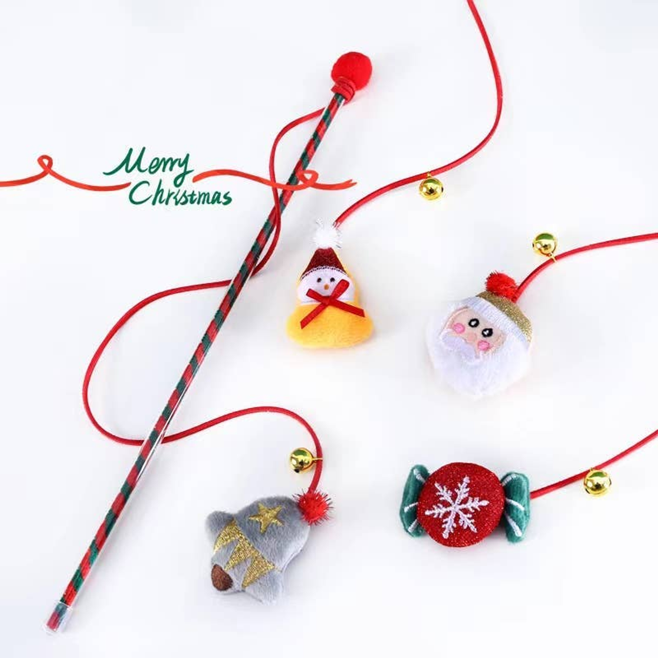 Merry Christmas Plush Pet Santa Claus Toys for pets Image 1