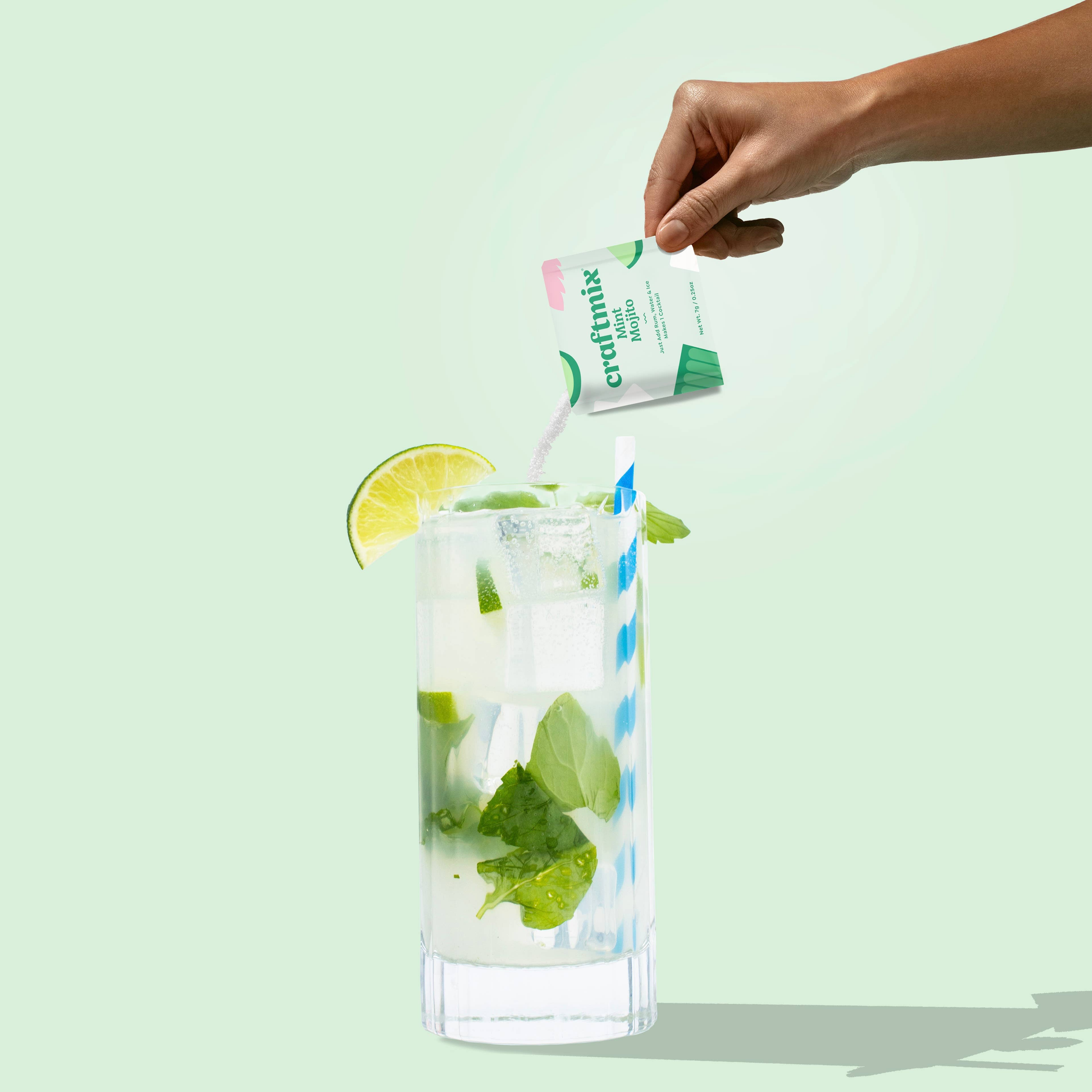 Mixer Mojito Cocktail Mocktail Craftmix All Natural Low Sugar Gluten Free Vegan For On The Go Use 1 Packet Makes 1 Drink