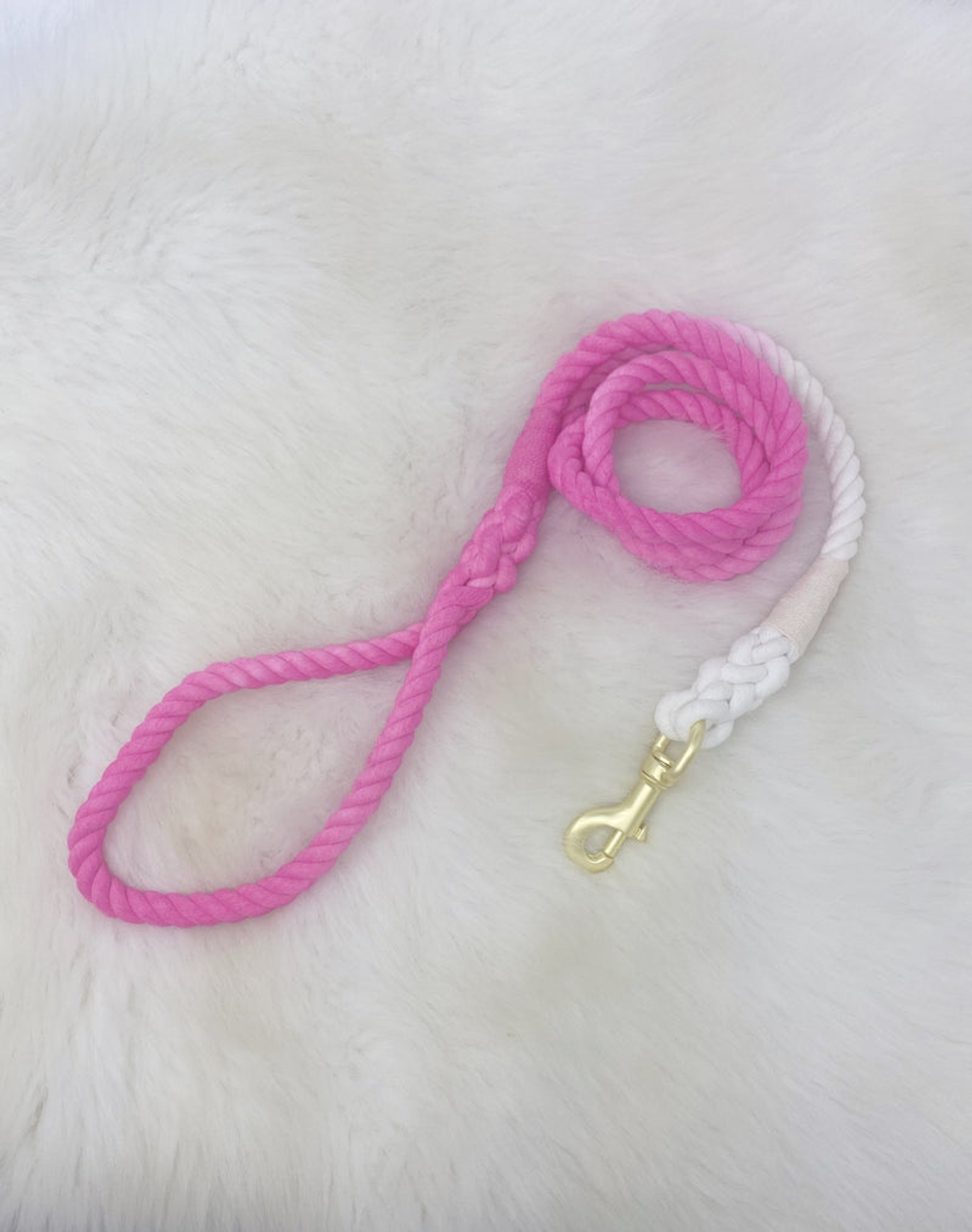Hand Dyed Cotton Rope Leash Image 1
