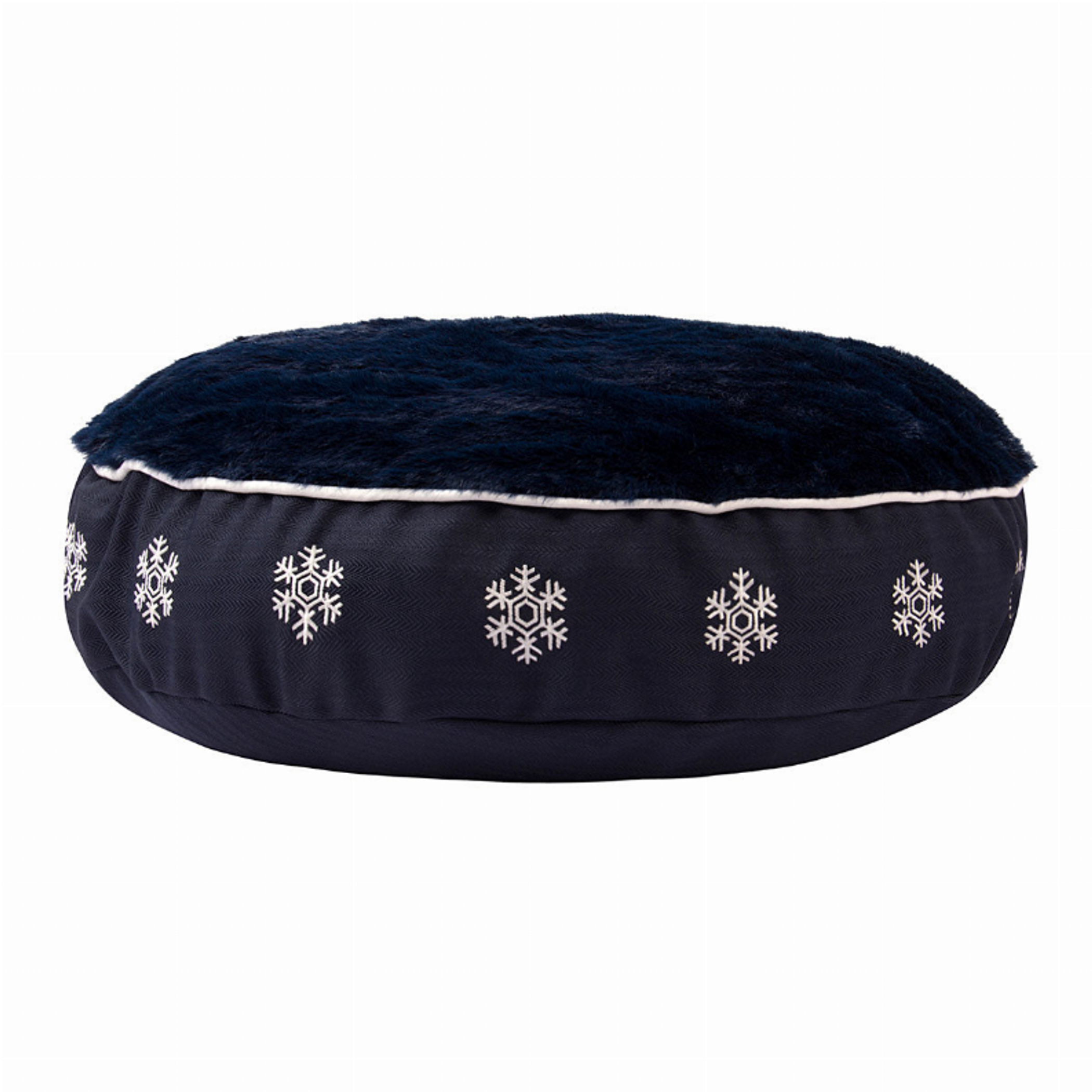 Halo Snowflake Round Dog Bed Image 1
