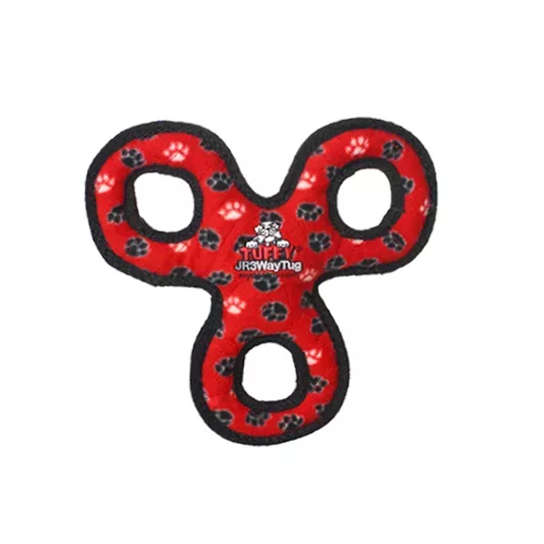 Tuffy Jr 3WayTug Red Paw Image 1