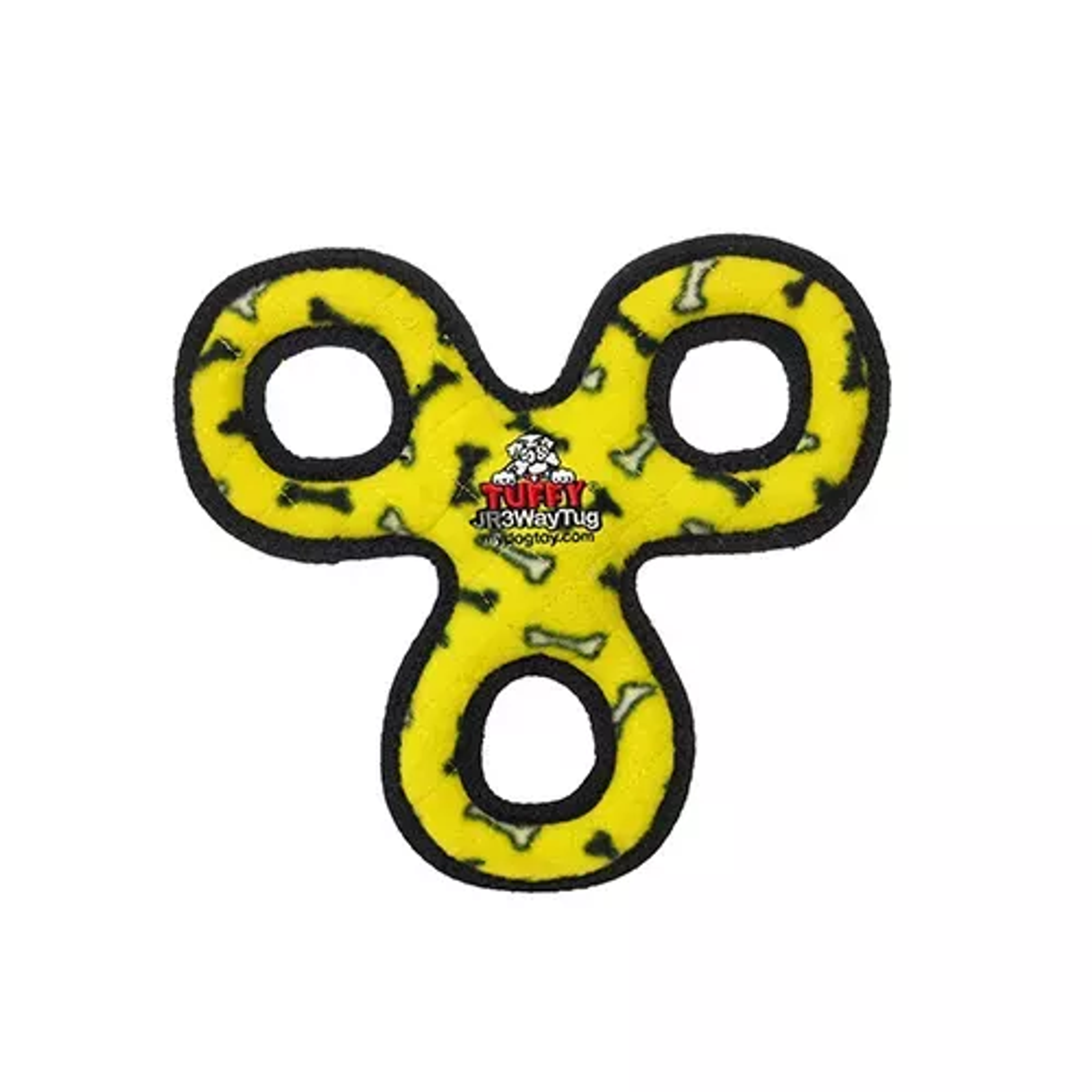 Tuffy Jr 3WayTug Yellow Bone Image 1