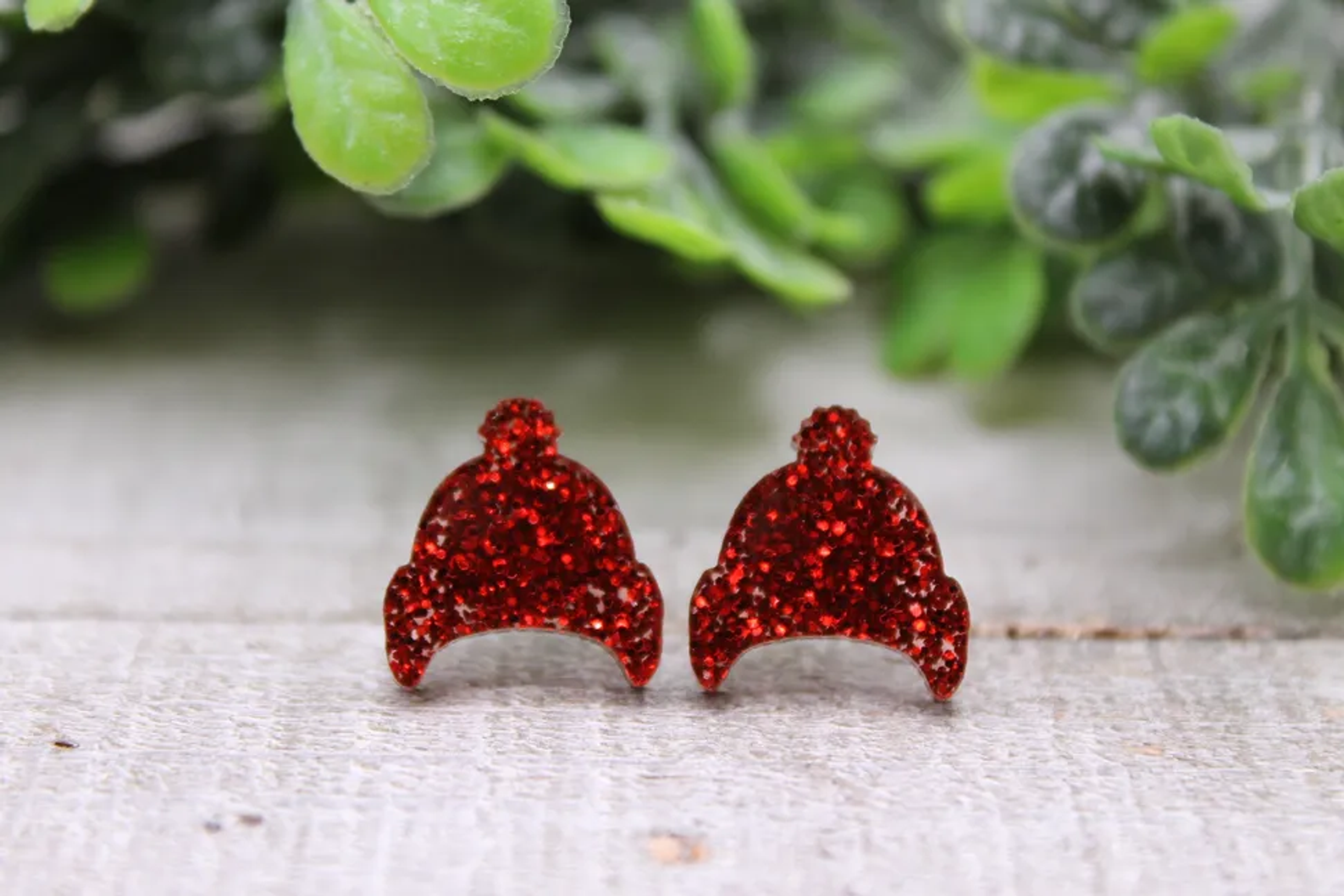 Earrings Stud 12mm Handmade Acrylic Stainless Steel Hypoallergenic Rubber Push Back