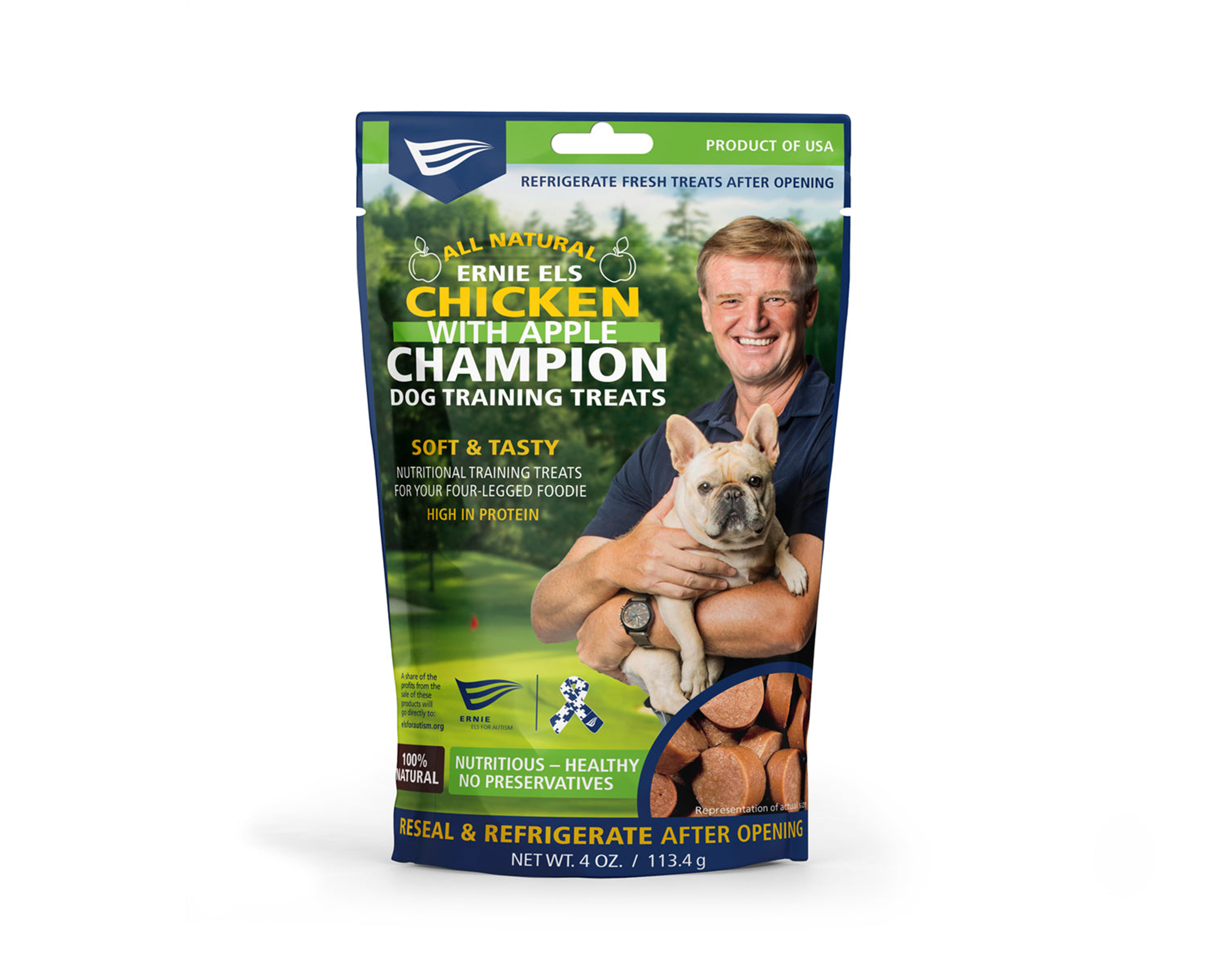 Ernie Els Champion Dog Treats made from Chicken and Apple Image 1