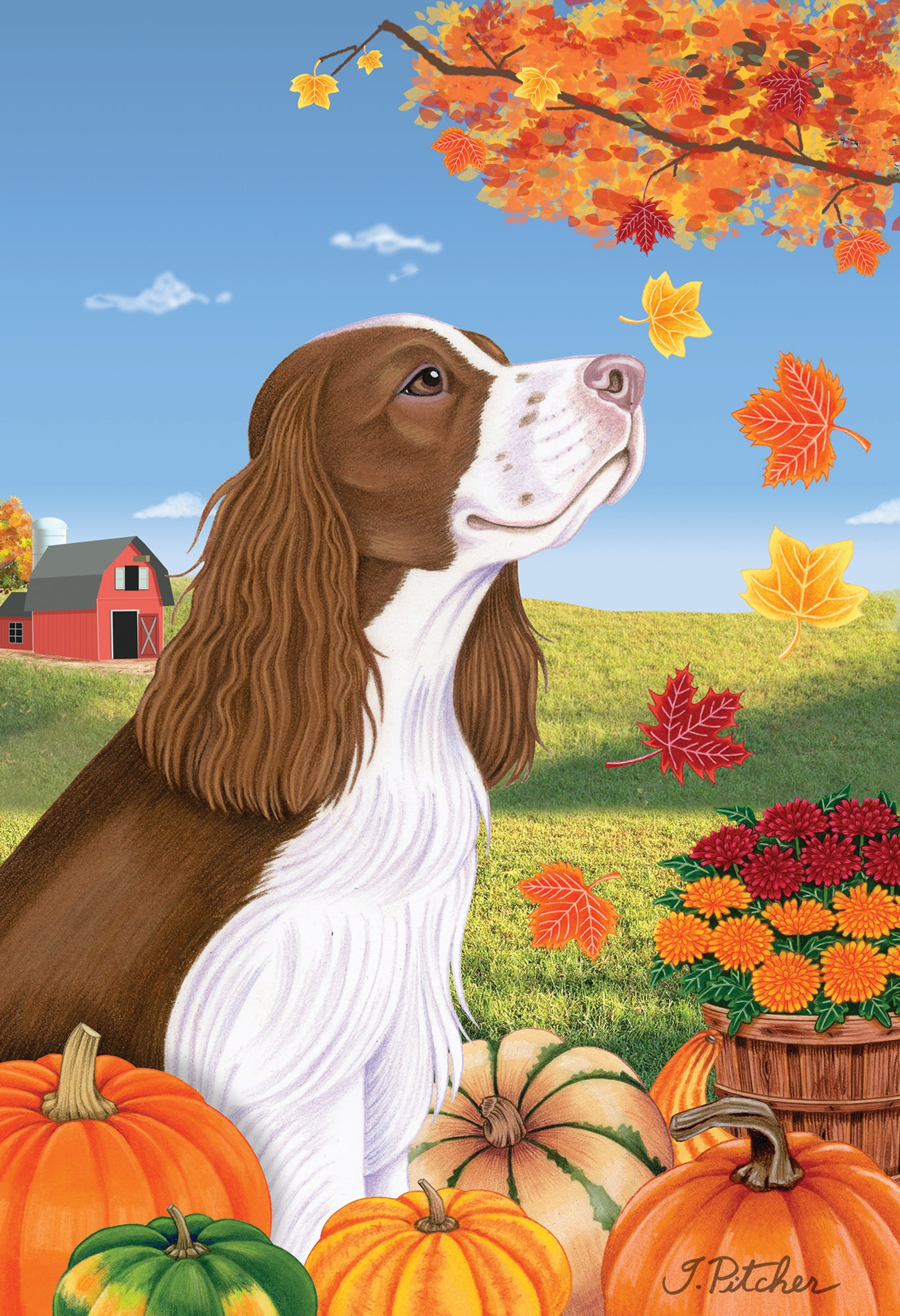 Outdoor Flag Featuring Autumn Leaves Double Sided Sublimated All Weather Use