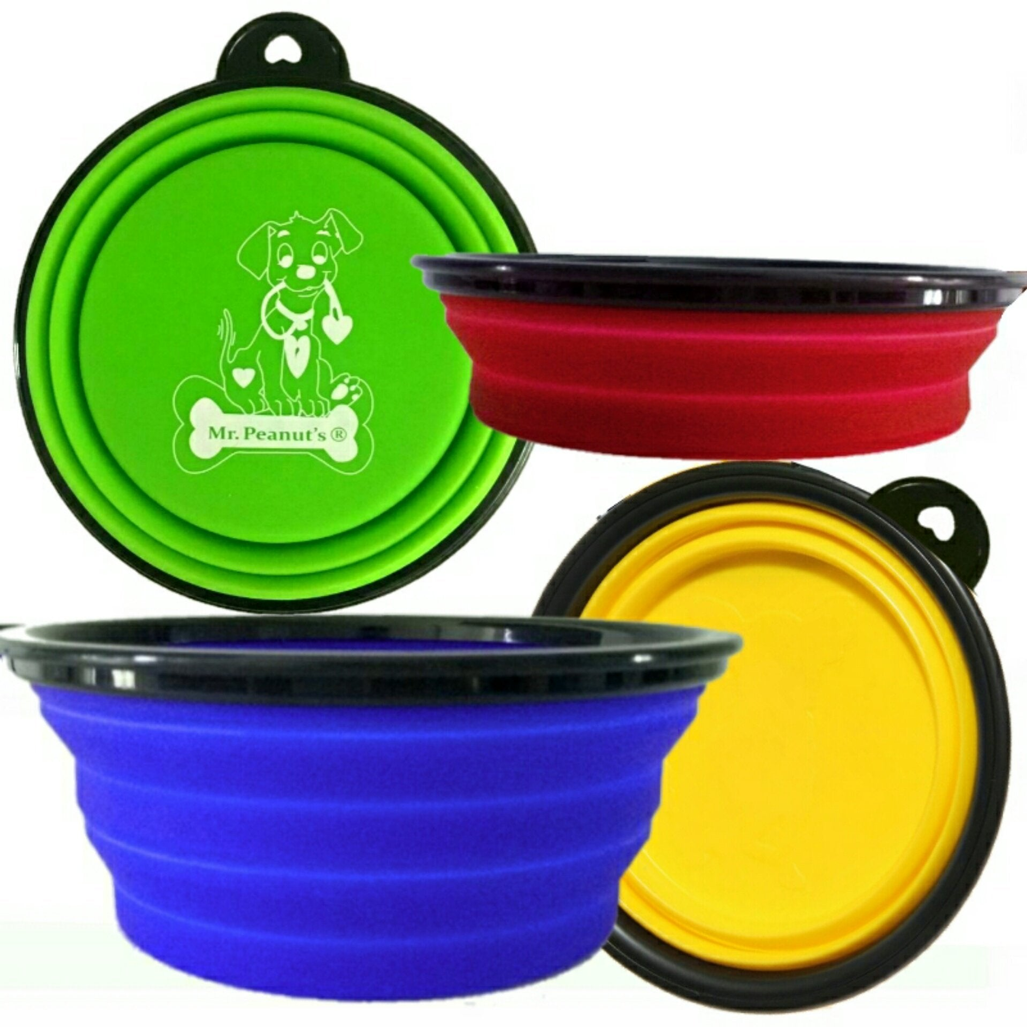 Collapsible Silicone Travel Bowls Image 1