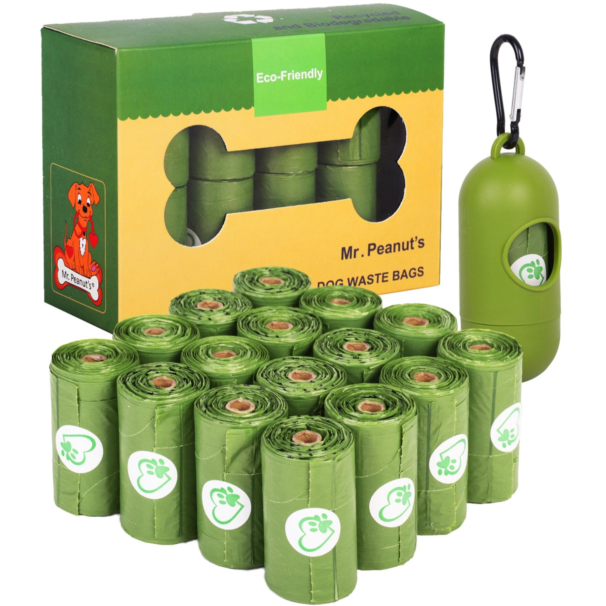 Mr. Peanut's XL Pooper Scooper and BioDegradable Recycled Plant Based Waste Bags Image 1