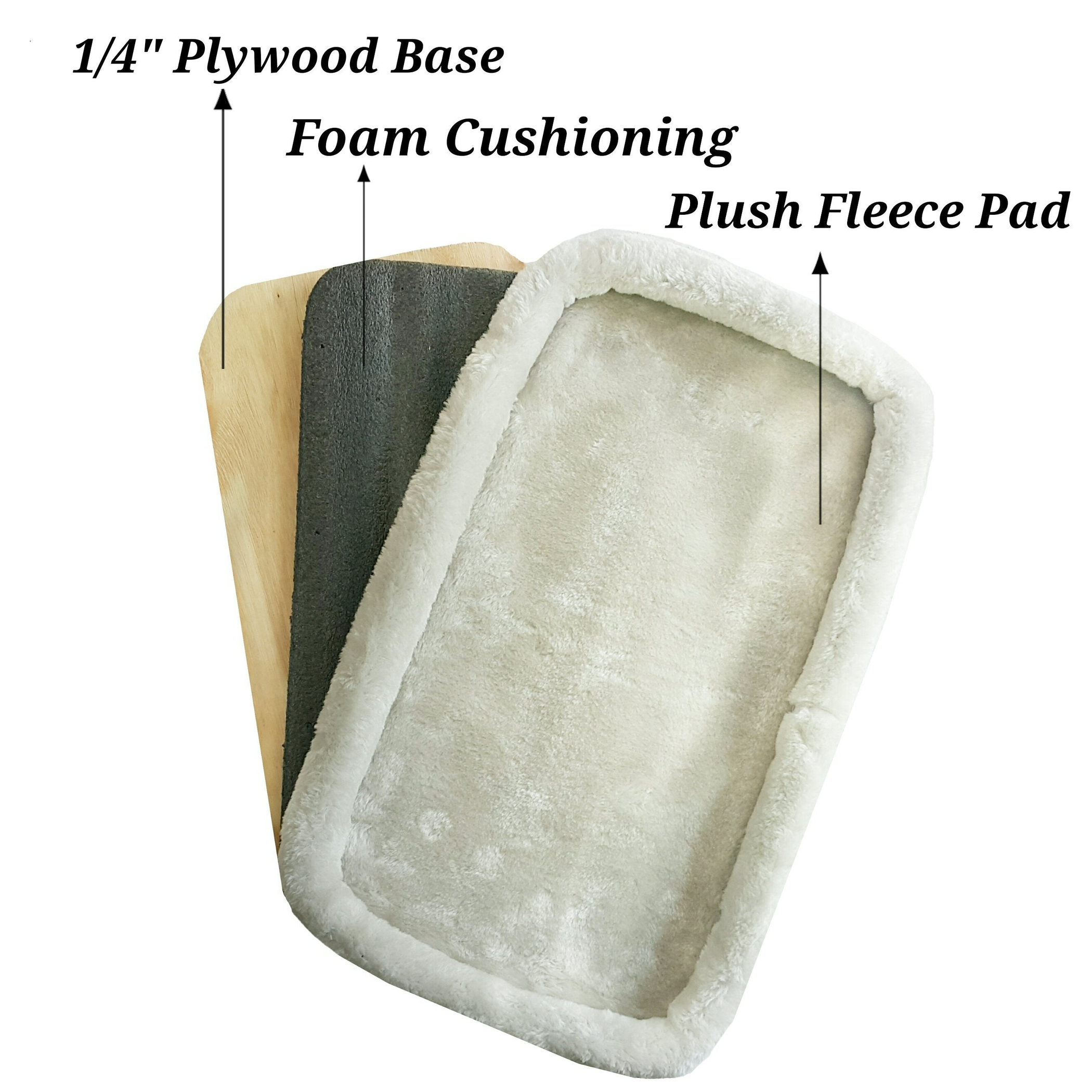 Copper Series Plush Replacement Faux Fleece Pad with Plywood Base Image 1