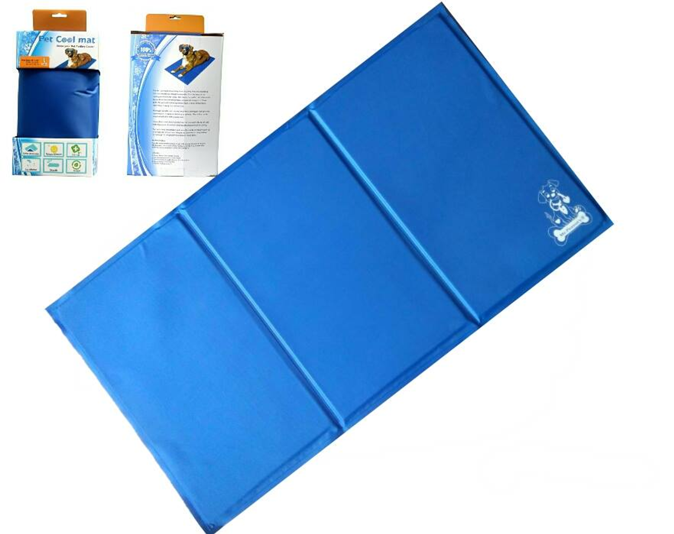 Mr. Peanut's Pet Chill Pad - Pressure Activated Cooling Non-Toxic Gel Pet Mat Image 1