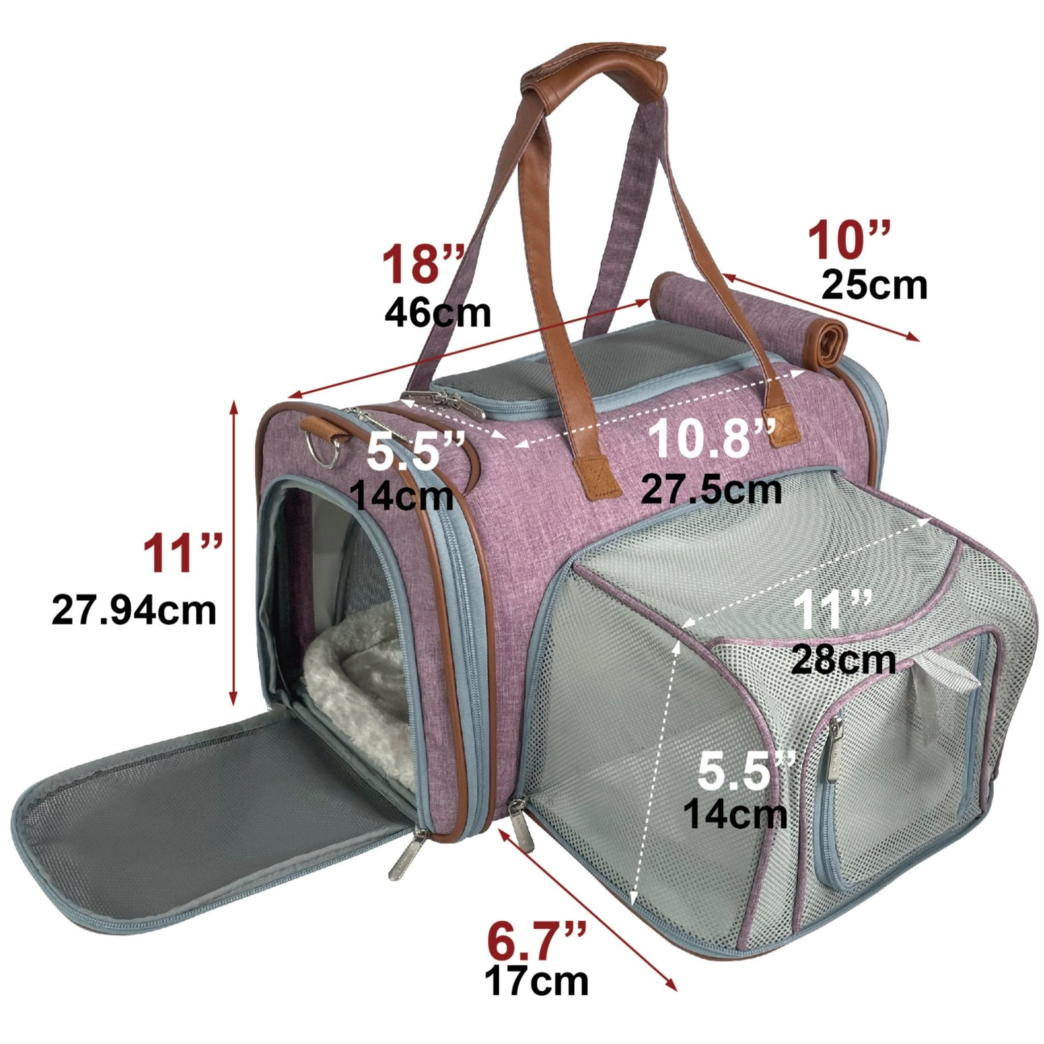 Mr. Peanut's Gold Series Standard Size Expandable Pet Carrier Image 1