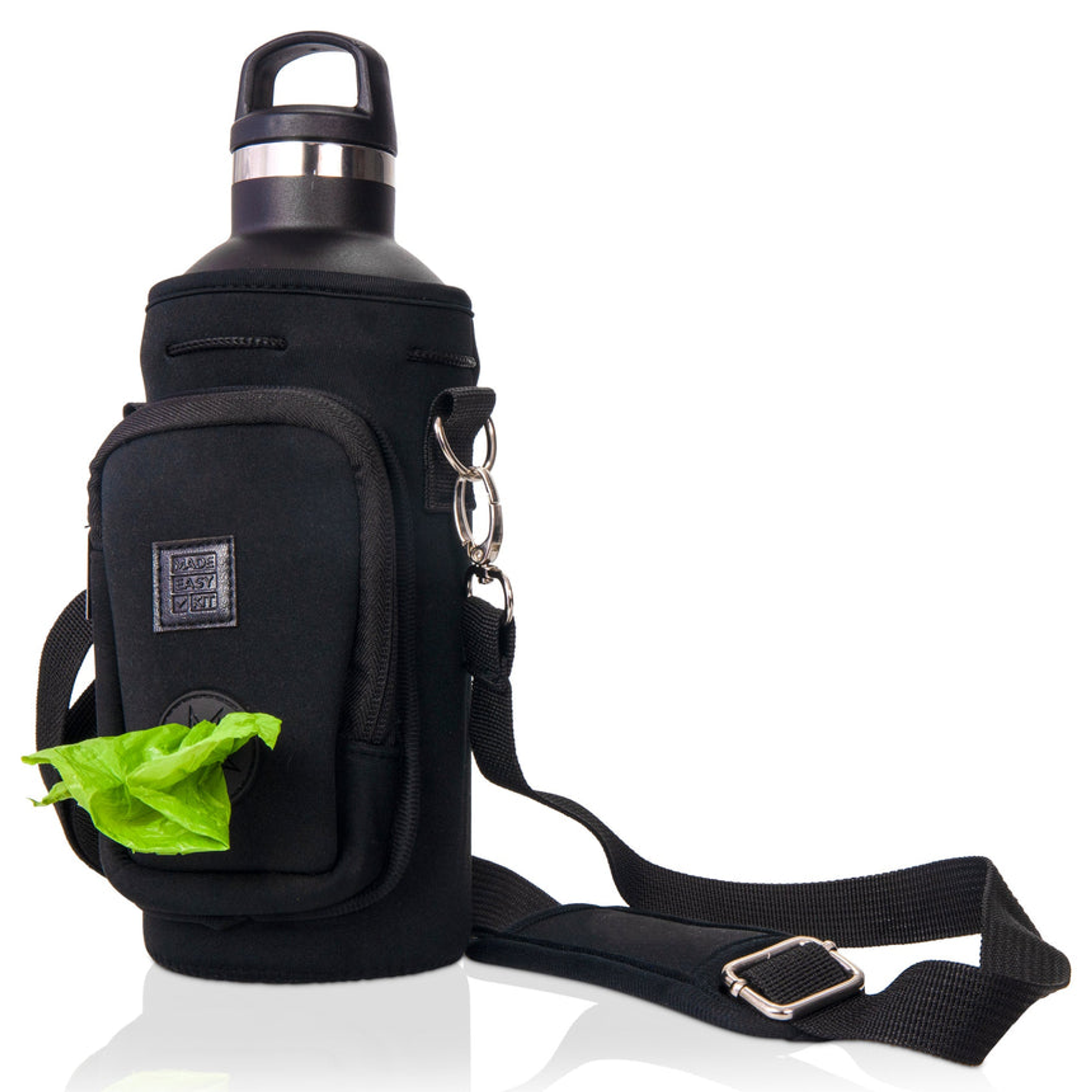 Made Easy Kit Water Bottle Carrier w/Pocket for Dog Poop Bag Image 1