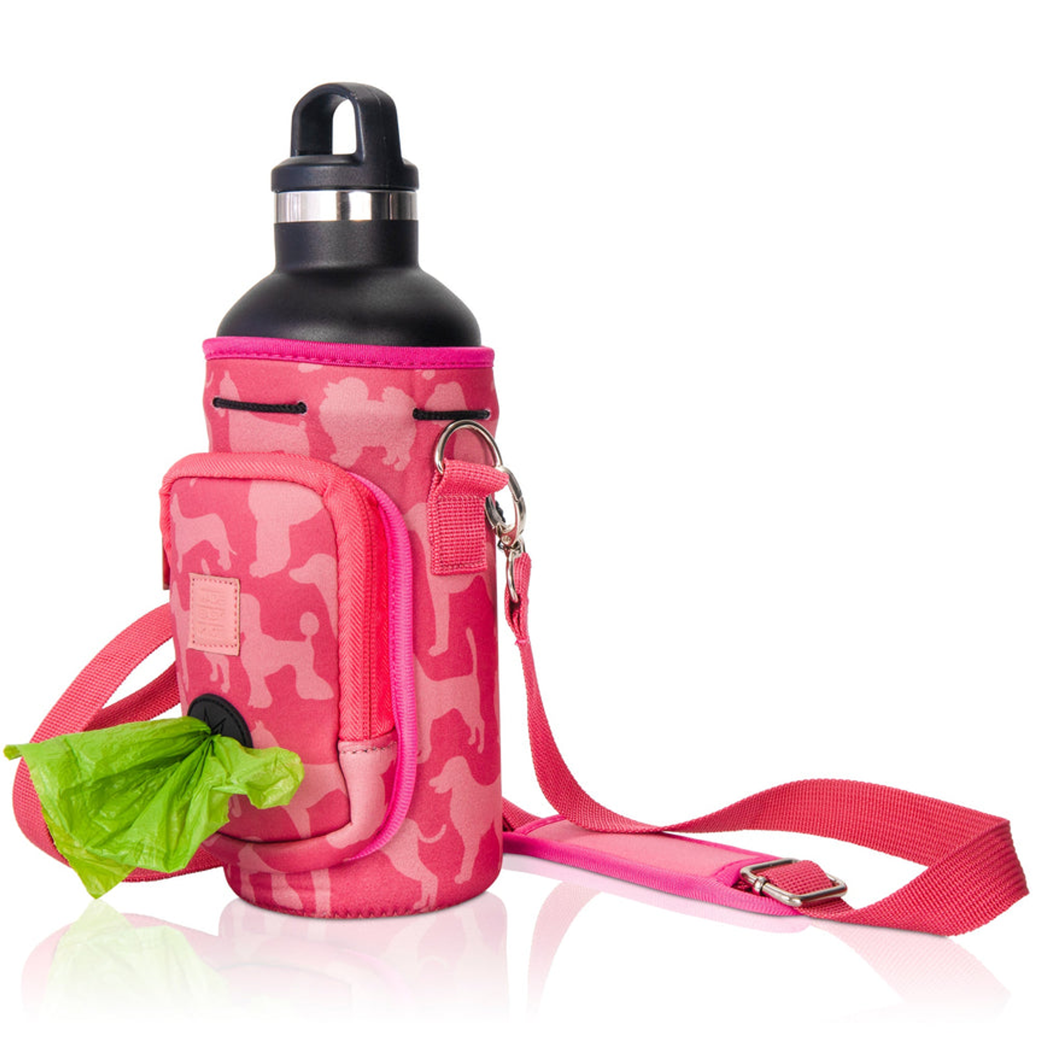 Made Easy Kit Water Bottle Carrier w/Pocket for Dog Poop Bag Image 1