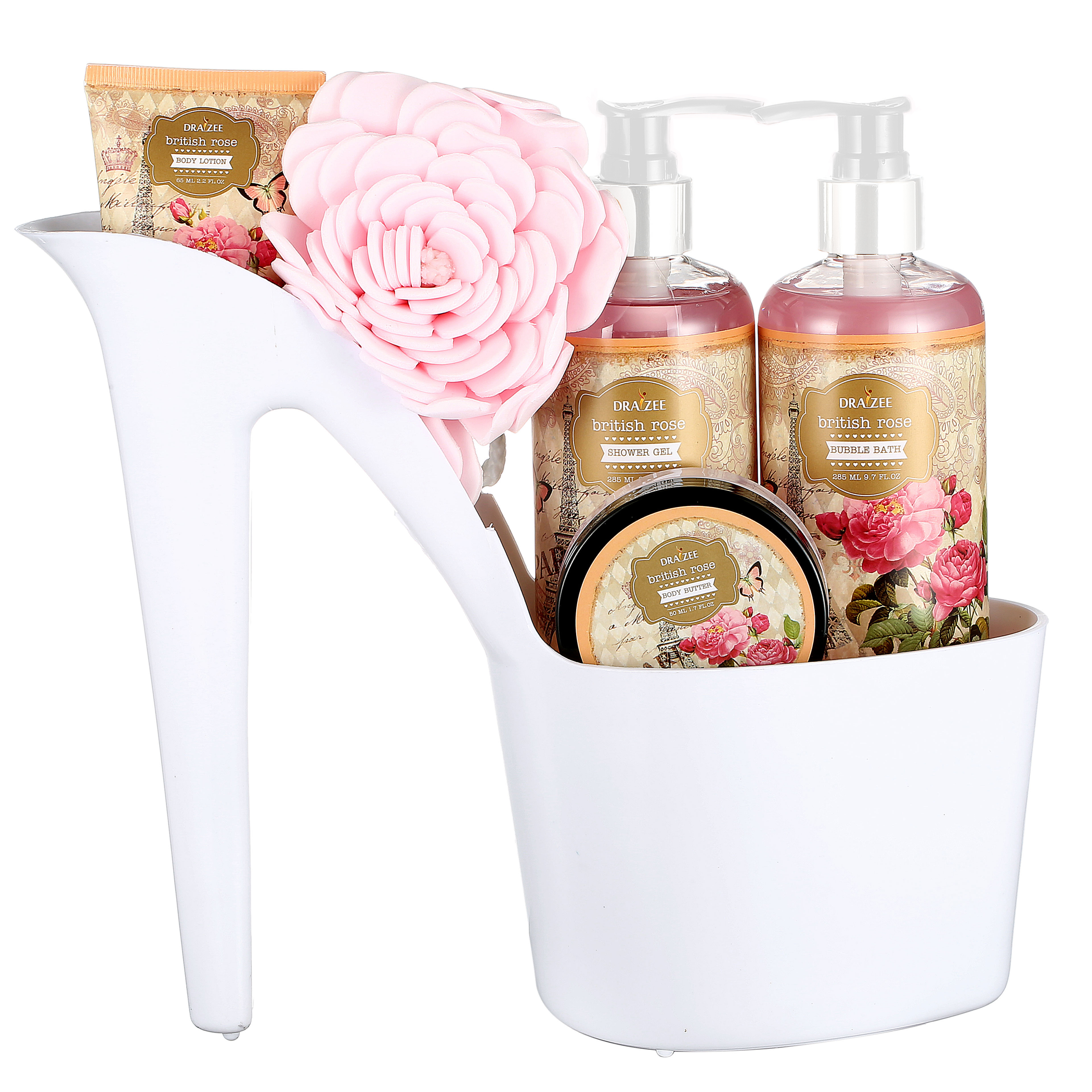 Draizee Heel Shoe Spa Gift Set in British Rose
