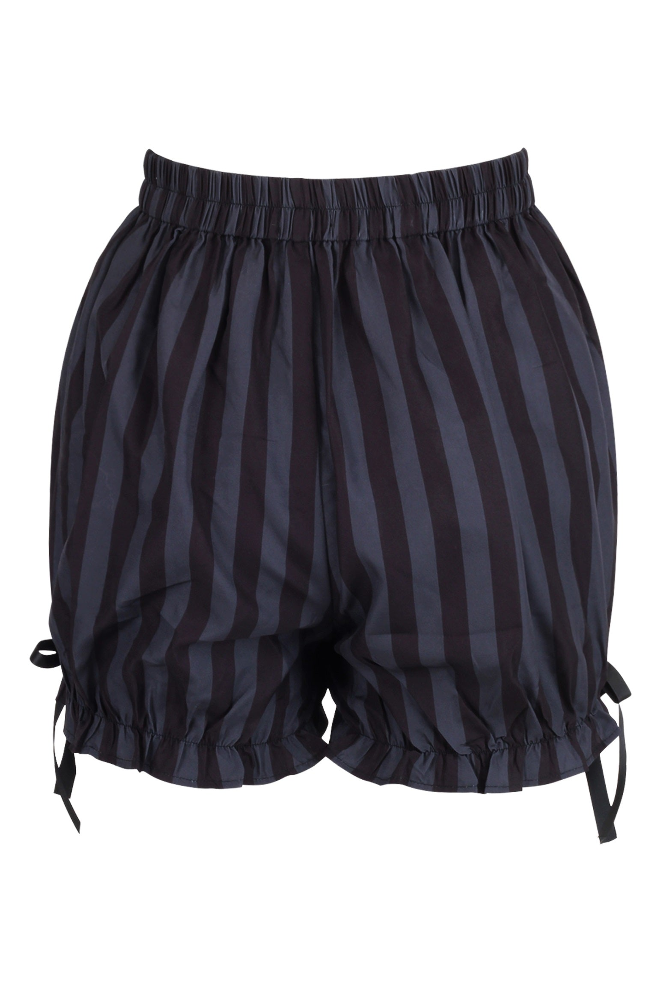Daisy Corsets Dark Gray & Black Striped Bloomers