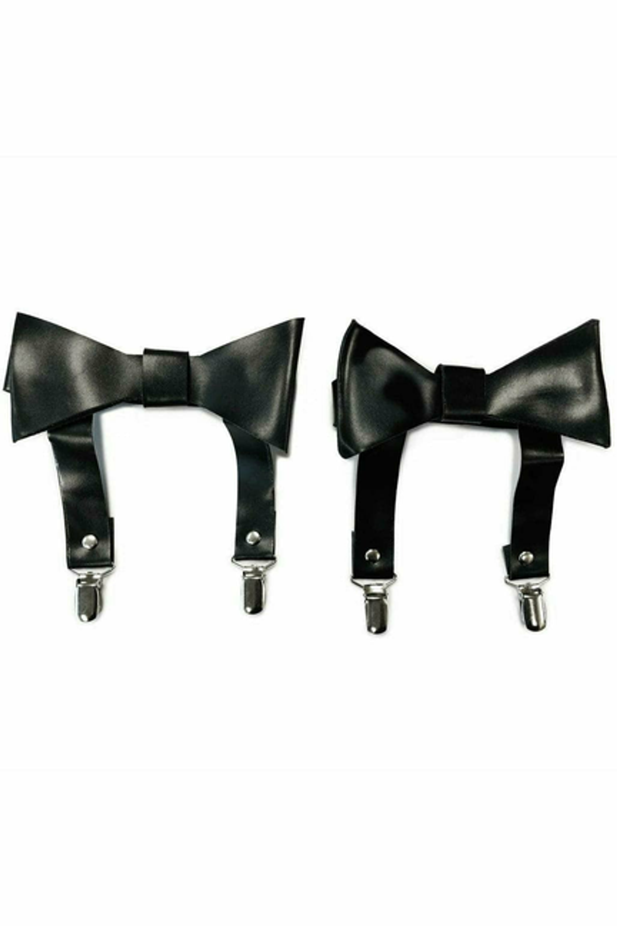 Faux Leather Garters