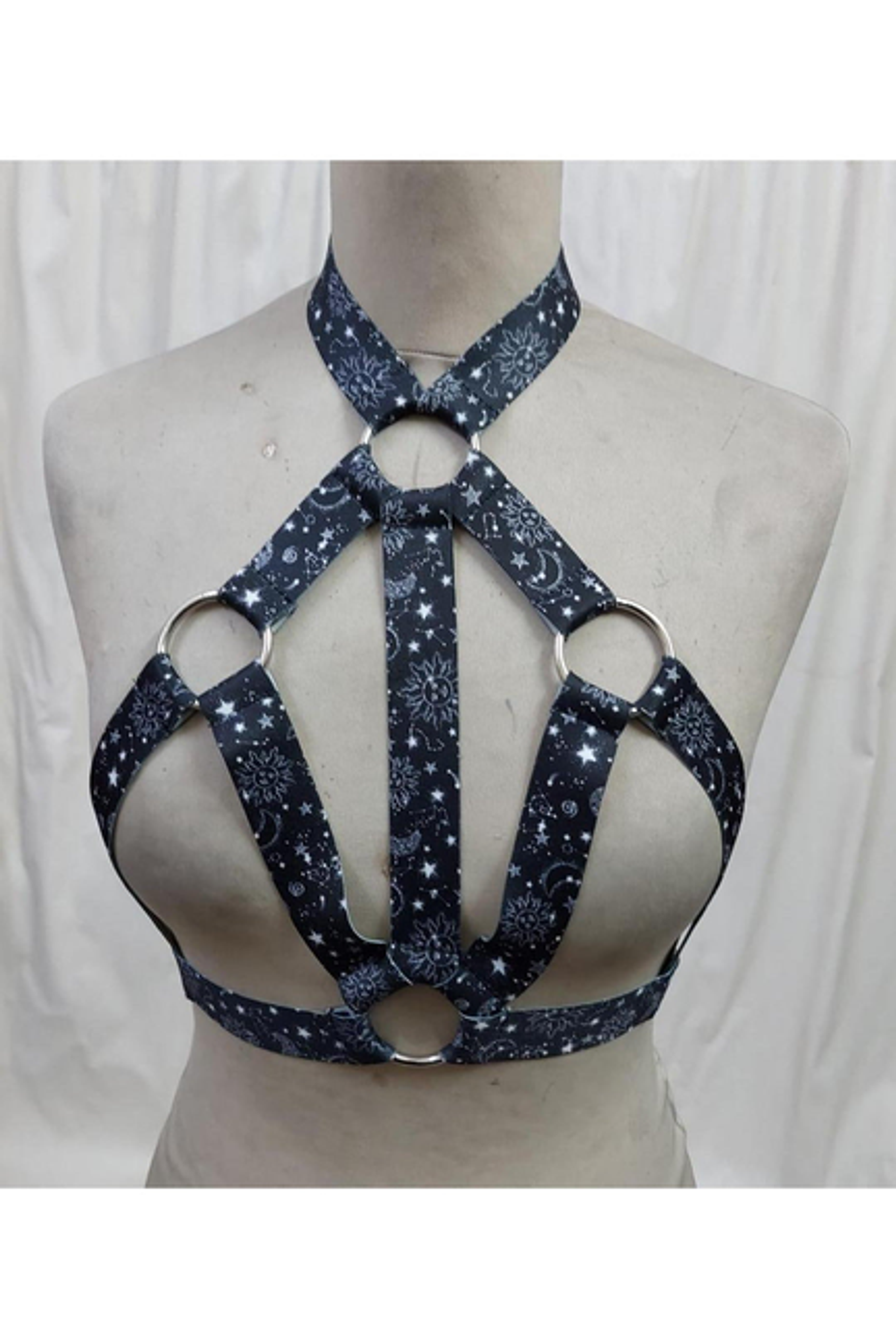 Celestial Print Stretchy Body Harness